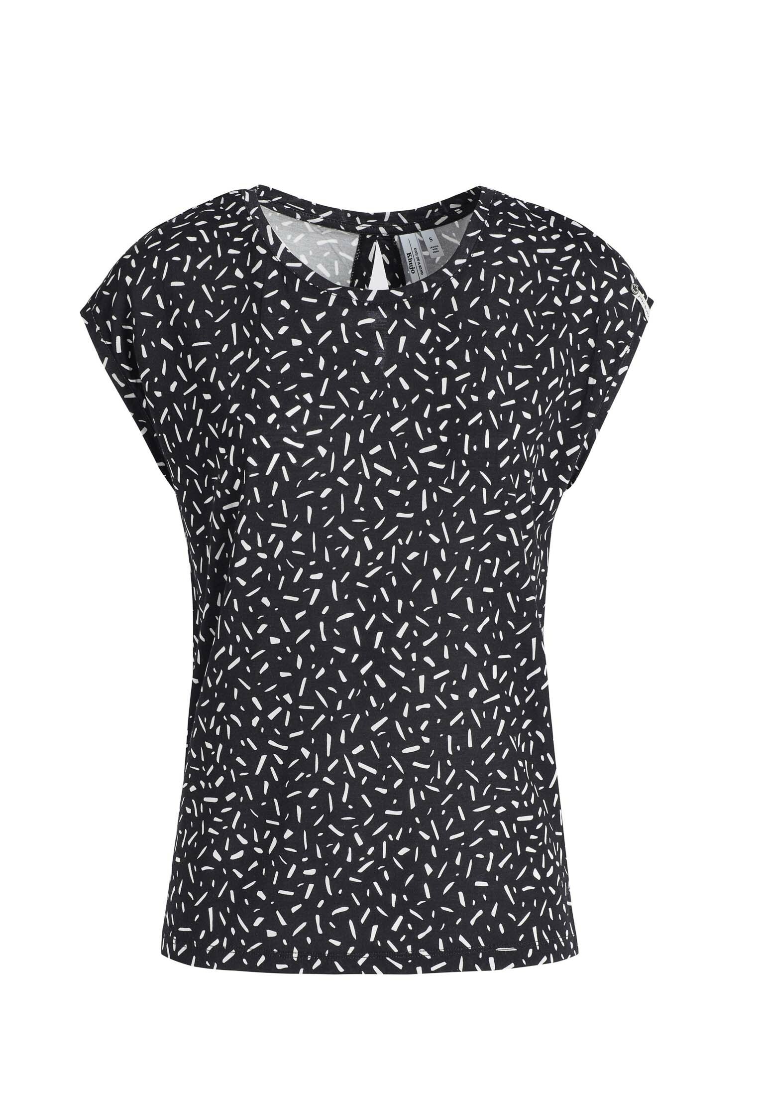 khujo T-Shirt »TALAJA«, mit Schlitz am Nacken