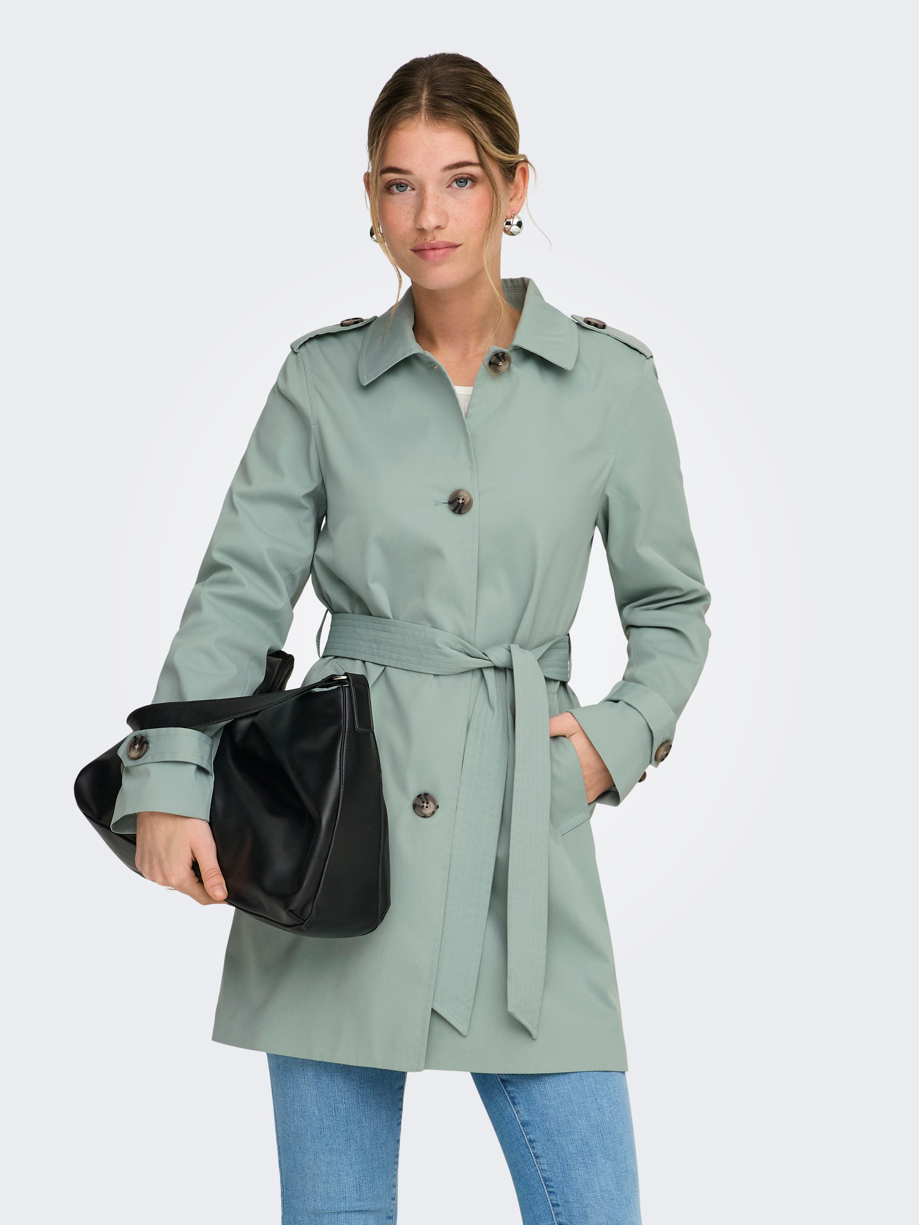 ONLY Trenchcoat "ONLDISA LIFE SB TRENCHCOAT CC OTW" klassischer Schnitt
