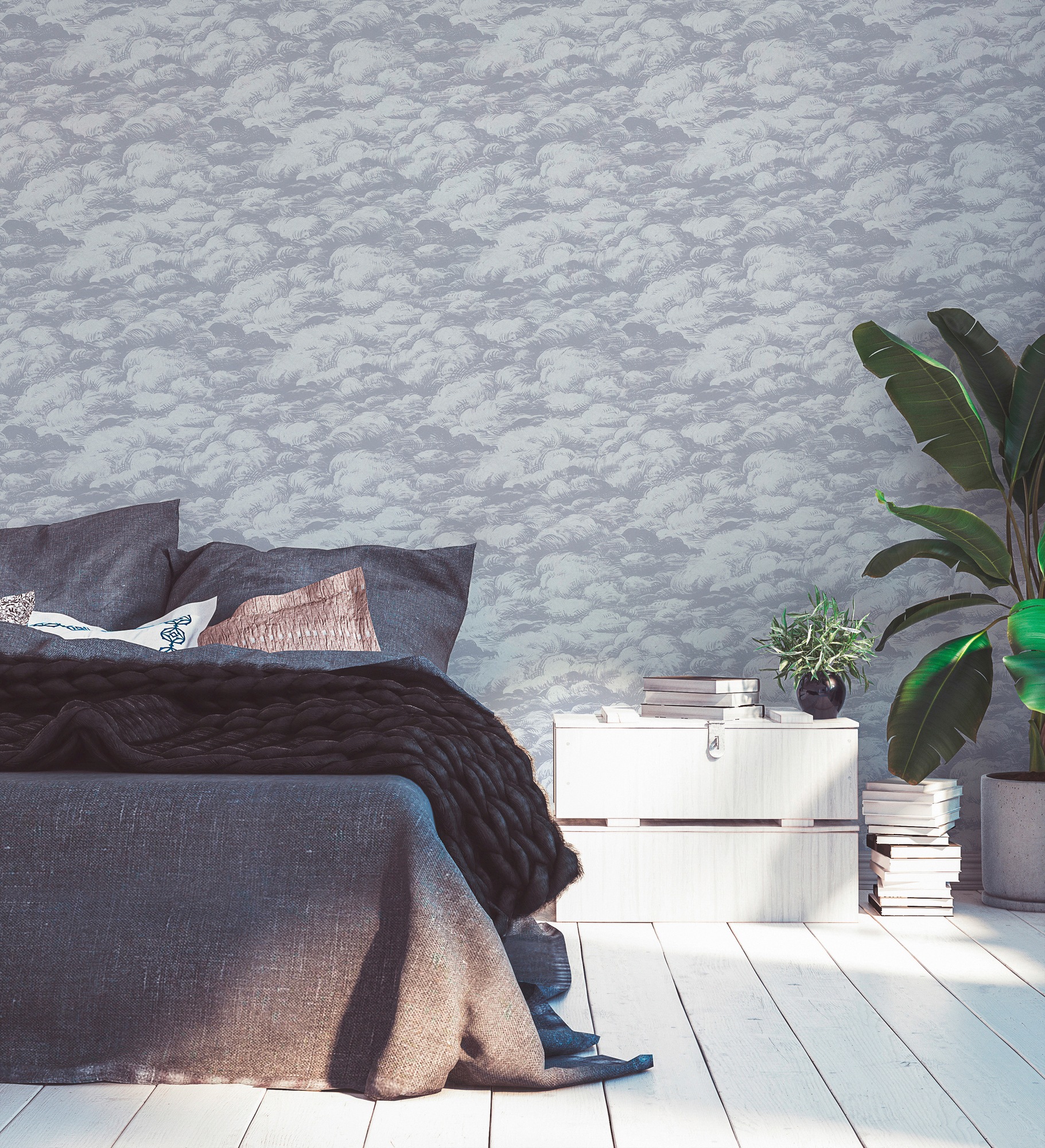 Architects Paper Vliestapete »Jungle Chic«, Motiv-abstrakt-naturalistisch, Tapete Wolken Tapeten Wohnzimmer Schlafzimmer Küche modern Design Büro