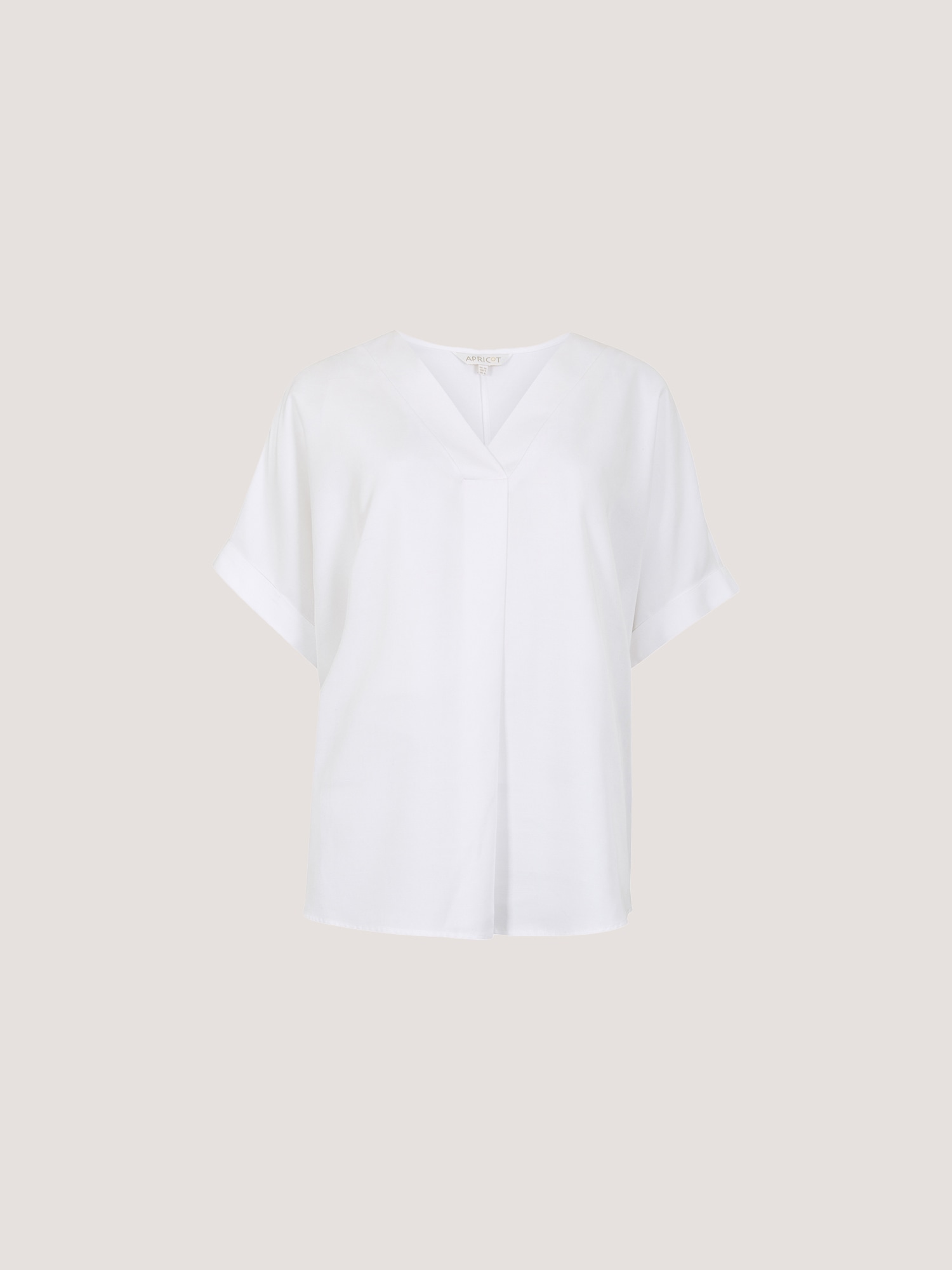 Apricot Shirtbluse »Plissierte Bluse« mit V-Ausschnitt