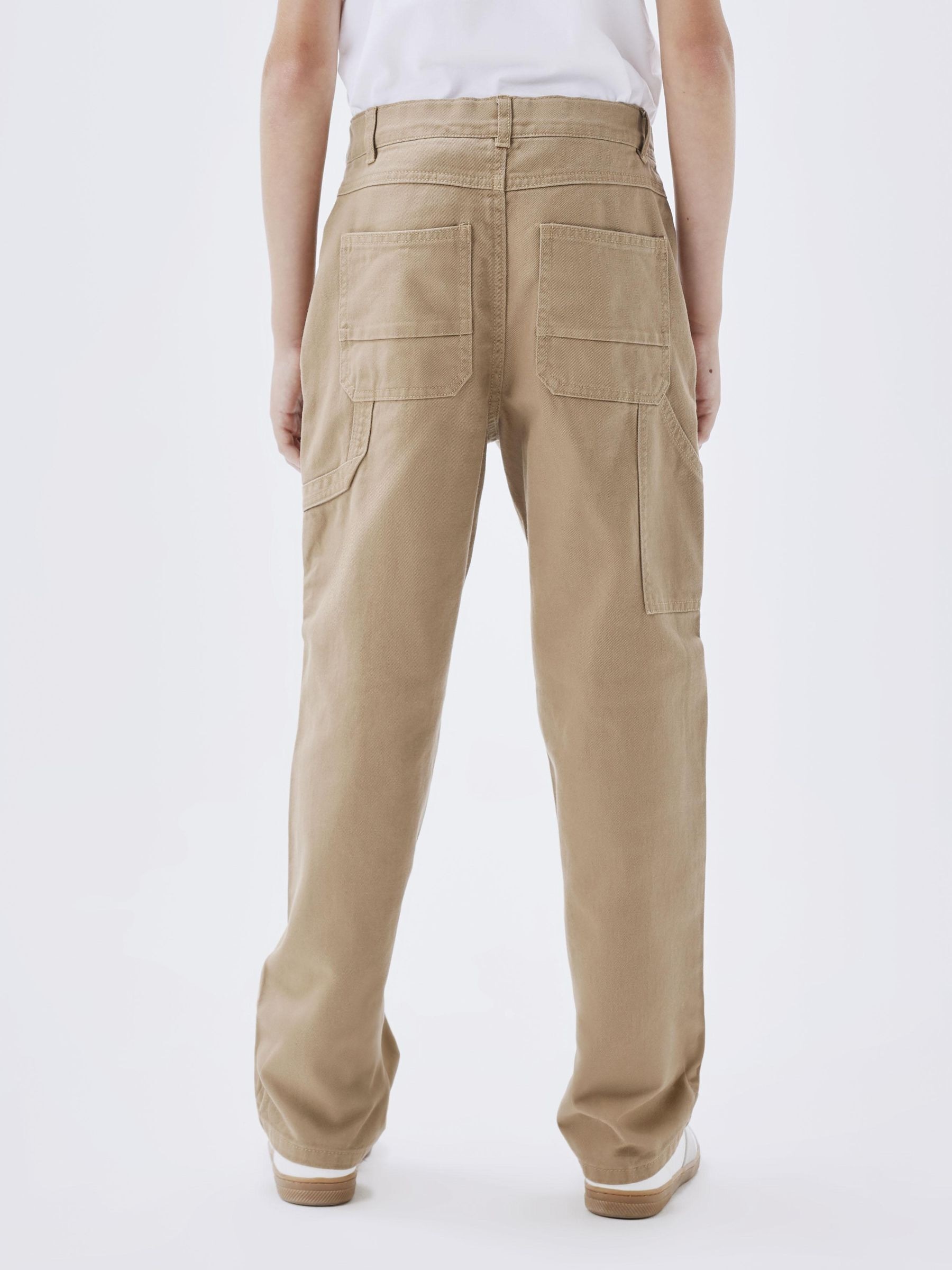 Name It 5-Pocket-Hose »NKFROSE für Mädchen mit weitem Bein und Stretch«, unifarben, casual, loose fit, Baumwollmischung, Denim