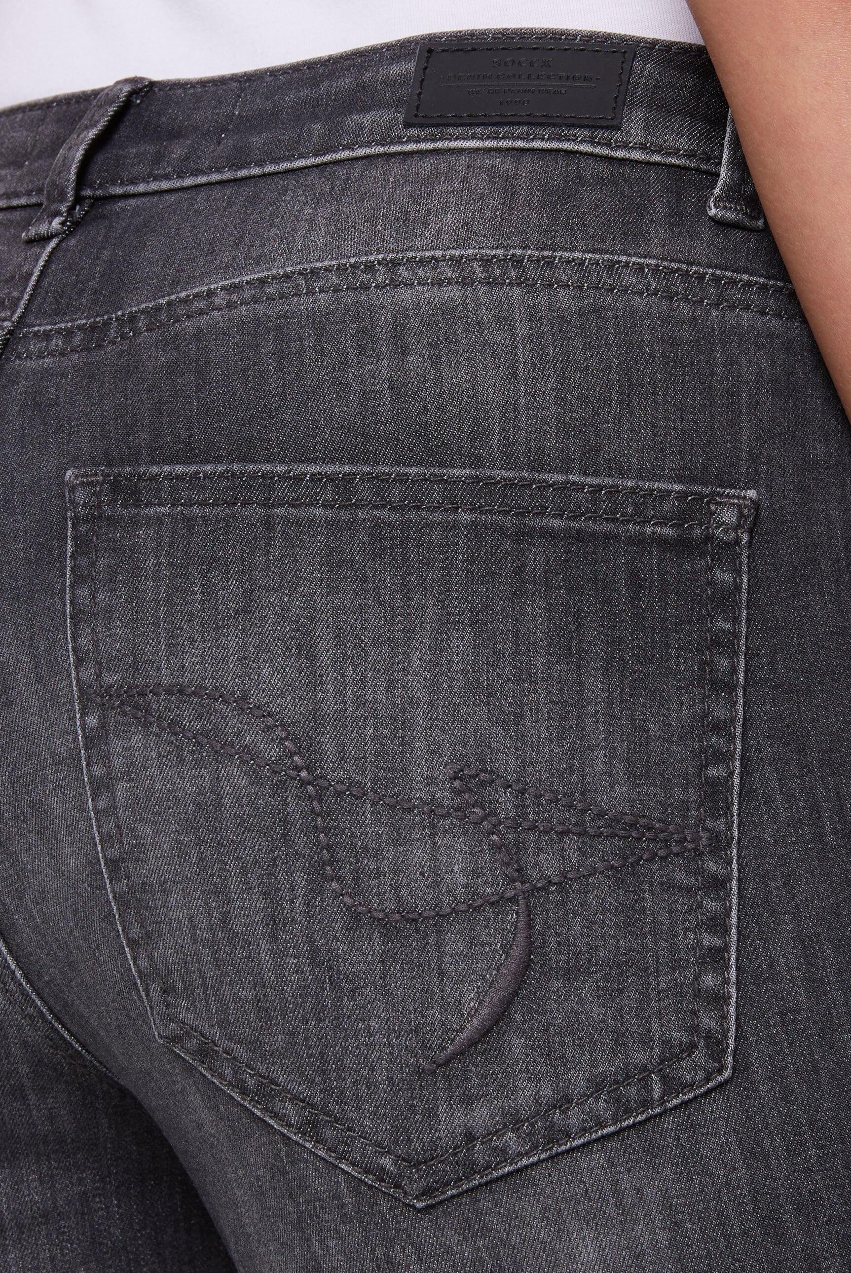 SOCCX Slim-fit-Jeans, mit Turn-Up Saum