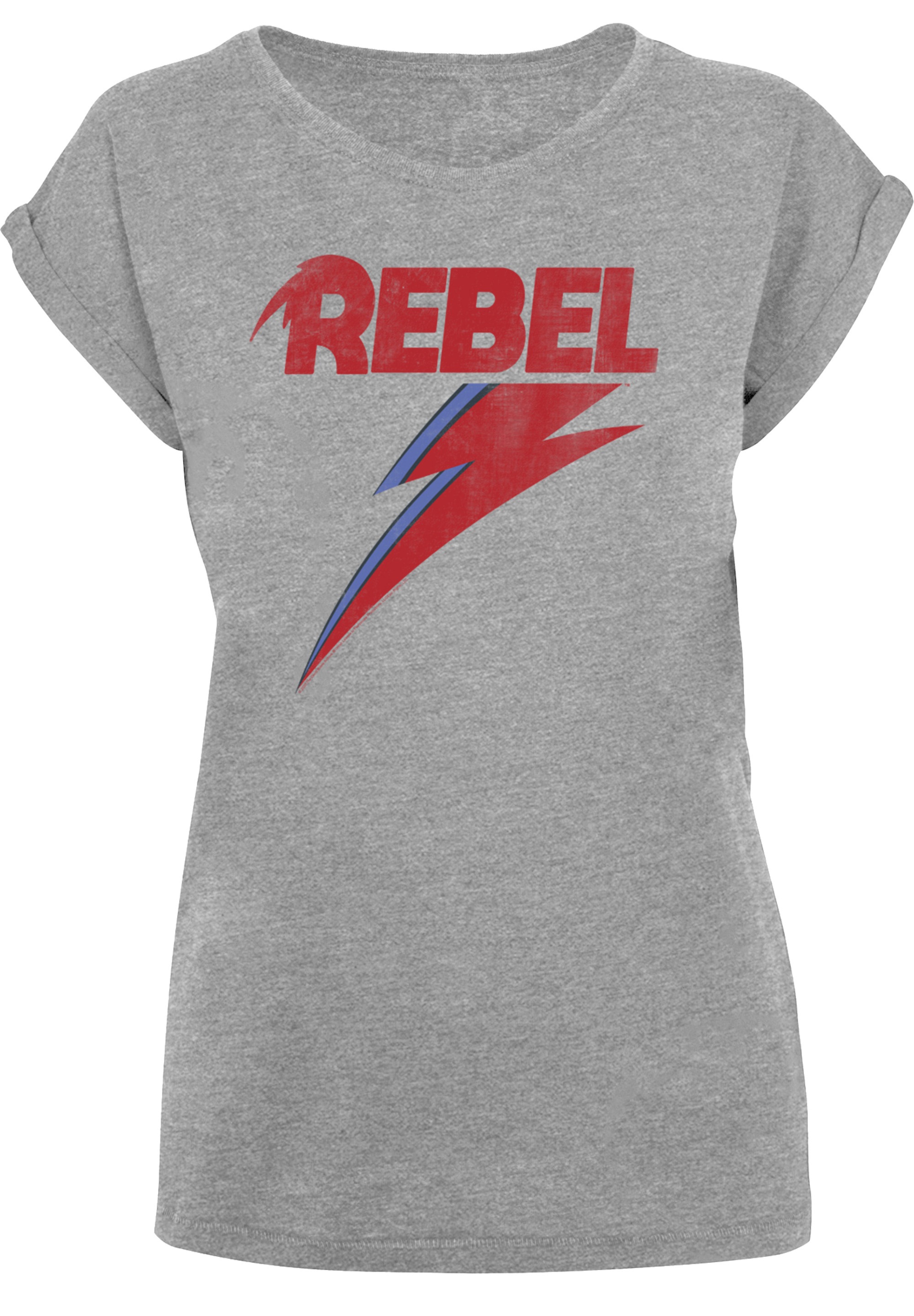 F4NT4STIC T-Shirt »David Bowie Distressed Rebel«, Print