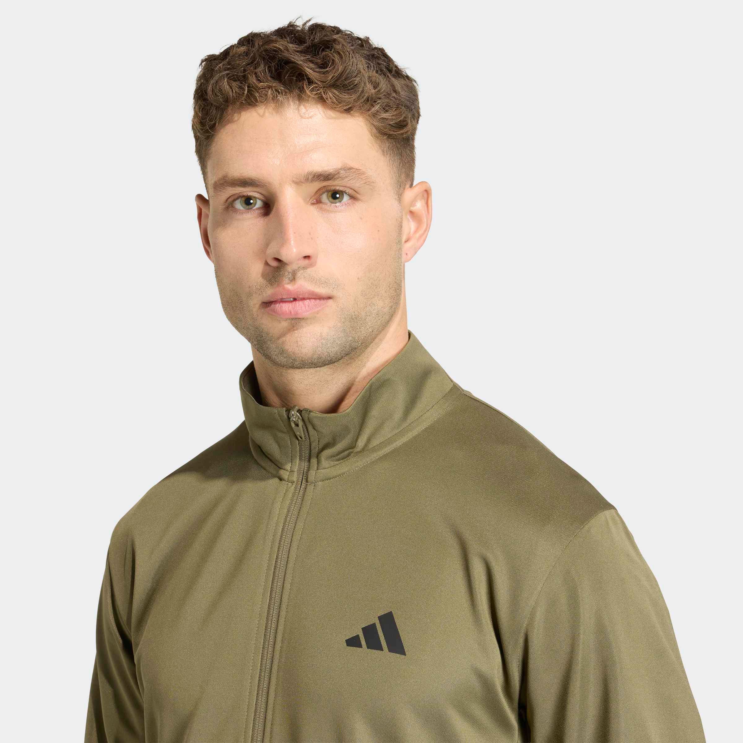 adidas Performance Trainingsjacke »WORKOUT ESSENTIALS ALL-SET 3-STREIFEN KNIT«
