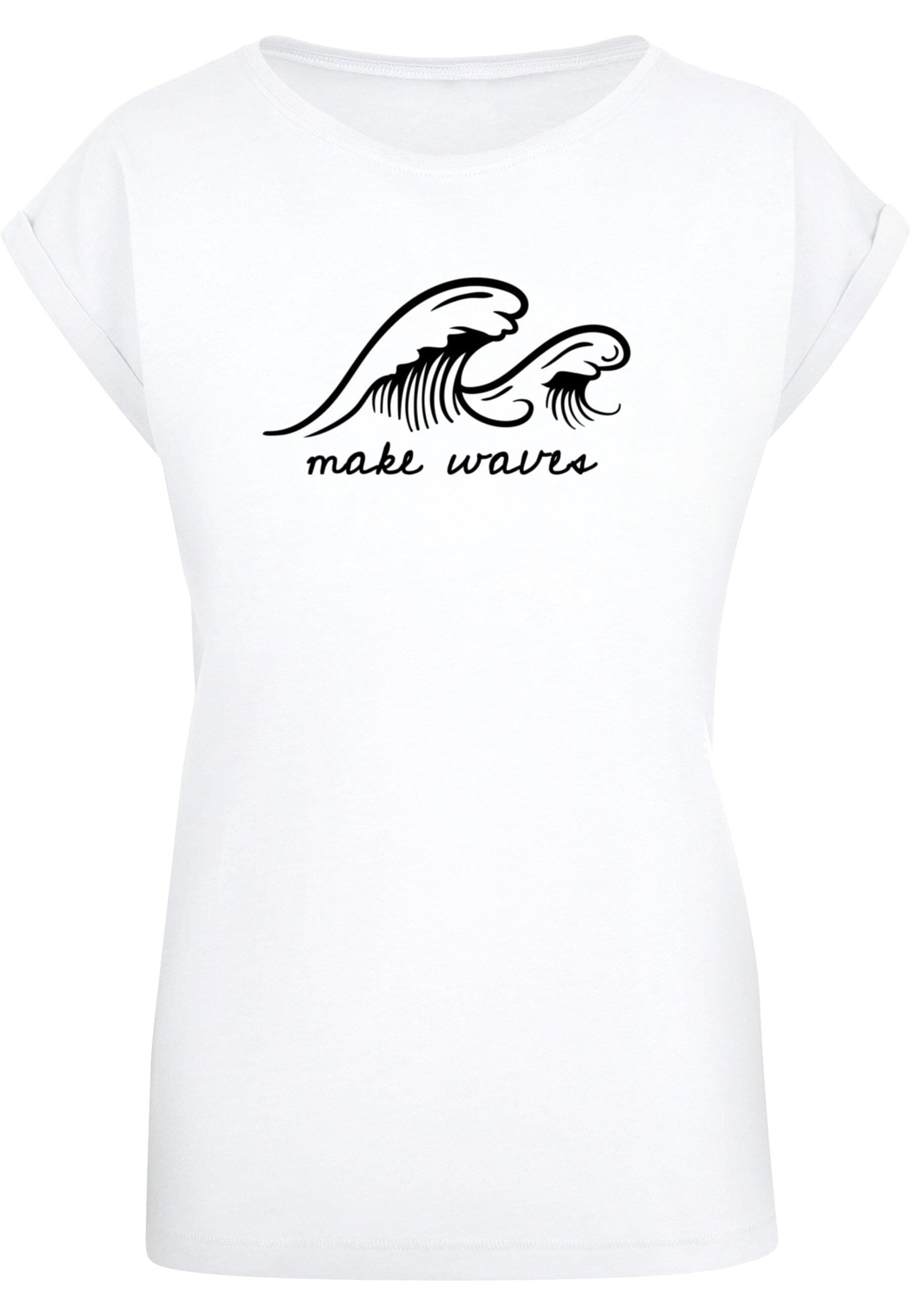 T-Shirt »Merchcode Damen Ladies Summer - Make waves T-Shirt«, (1 tlg.)