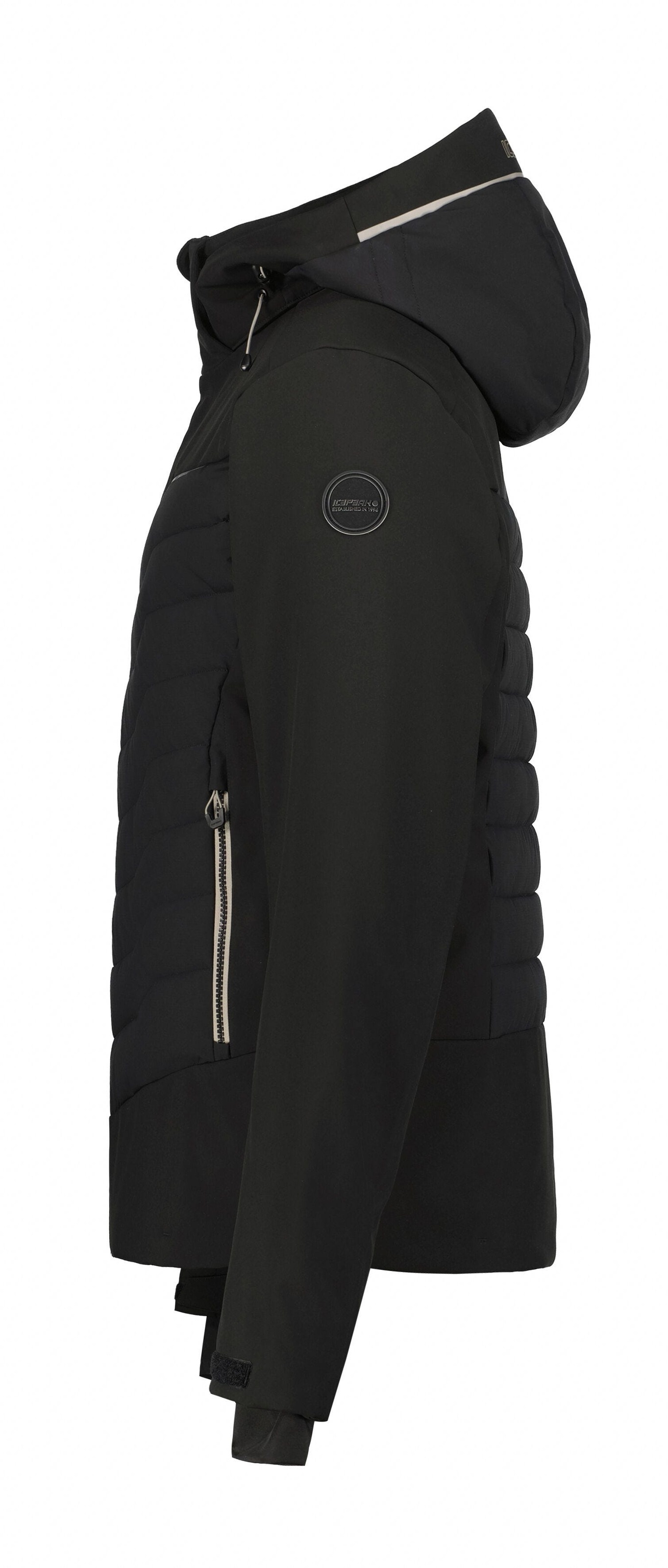 Thumbnail - Icepeak Softshelljacke "ICEPEAK FREMONT" 1 Stk. tlg. mit Kapuze mit dezenten Logoschriftzügen und Patch am Oberarm