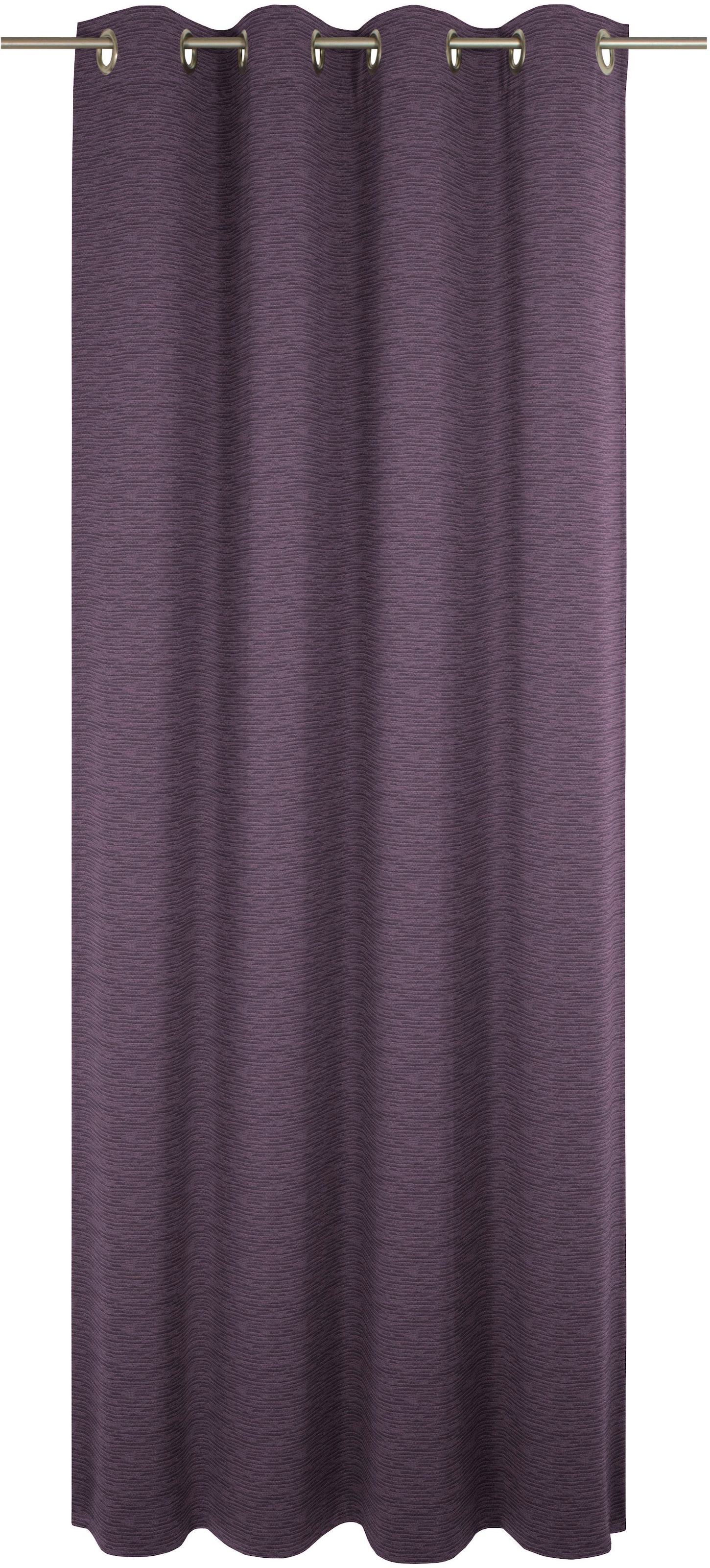 Vorhang WIRTH, B:132cm H:285cm, lila, Chenille, Polyacryl, Wohnzimmer, Gardinen, "Trondheim B"