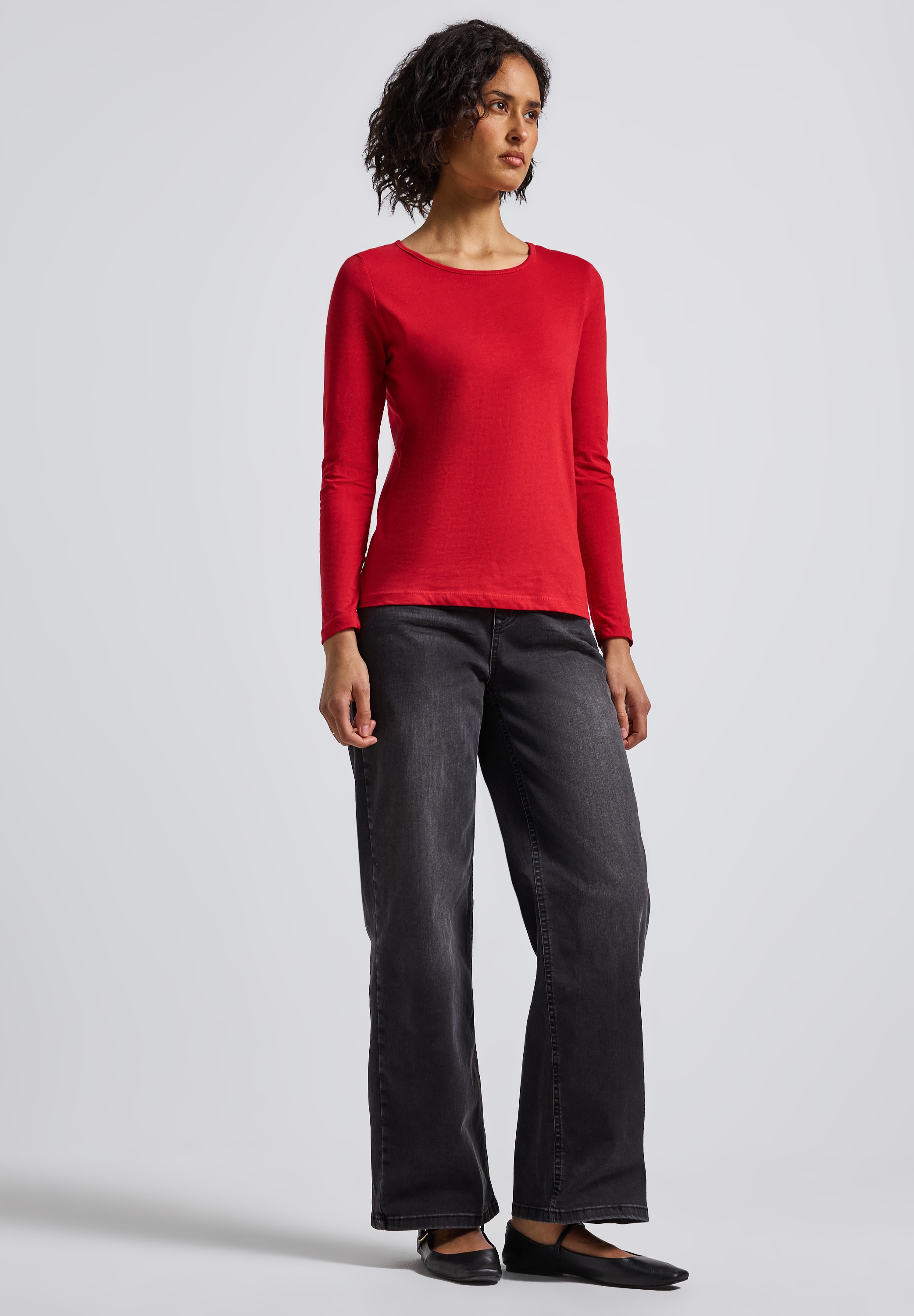STREET ONE Langarmshirt, Basic