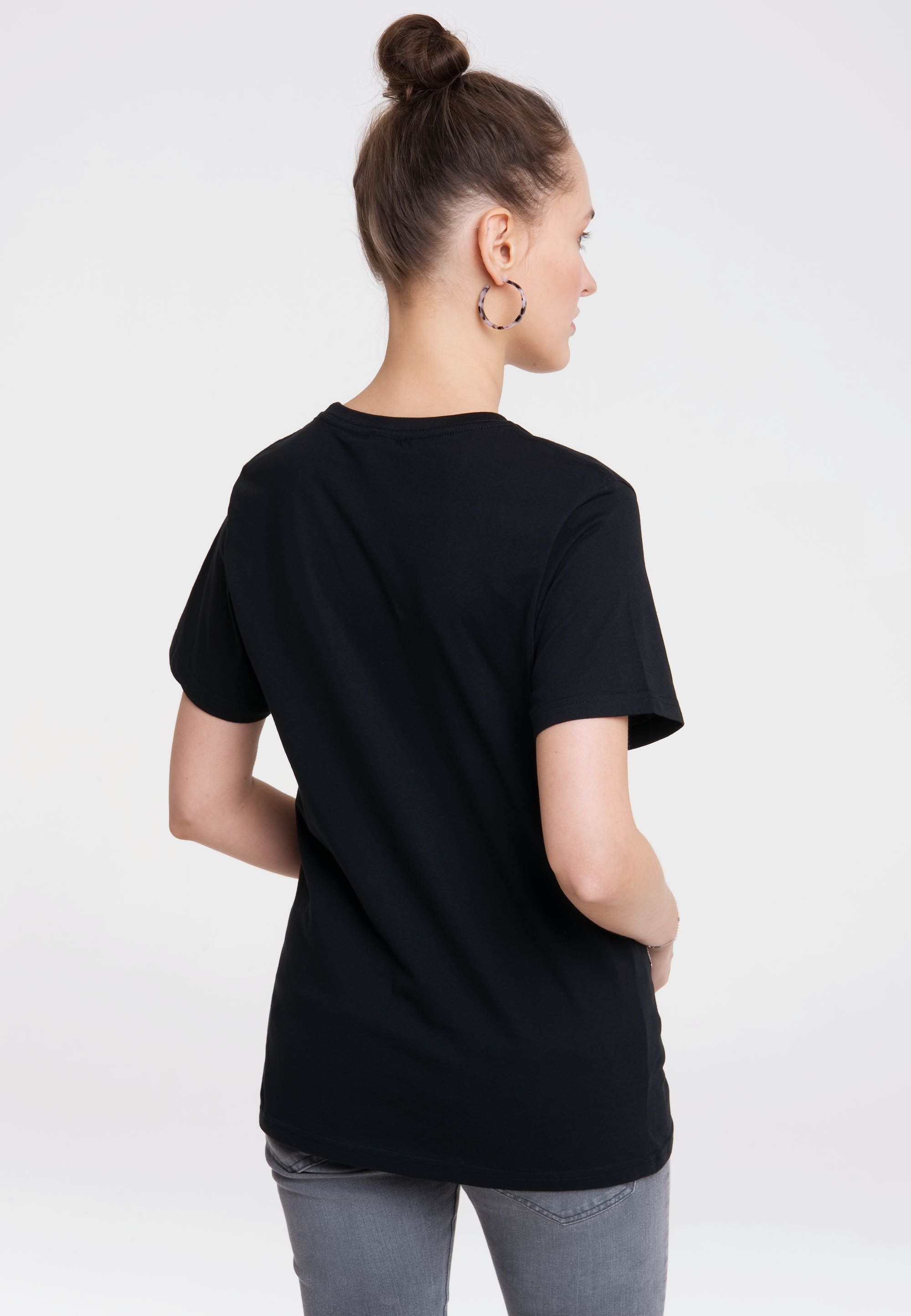 T-Shirt LOGOSHIRT "Star Wars - Rogue One", Damen, Gr. L, bunt (schwarz, mehrfarbig), 100% Baumwolle, bedruckt, normal, Rundhals, Shirts T-Shirt, mit Rogue One-Print 3
