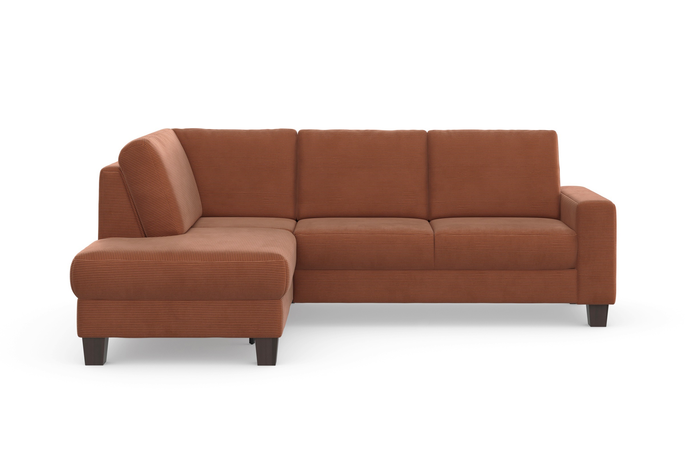 Home affaire Ecksofa »Summer L-Form« mit Ottomane, mit oder ohne Bettfunktion und Bettkasten, Cord-Bezug