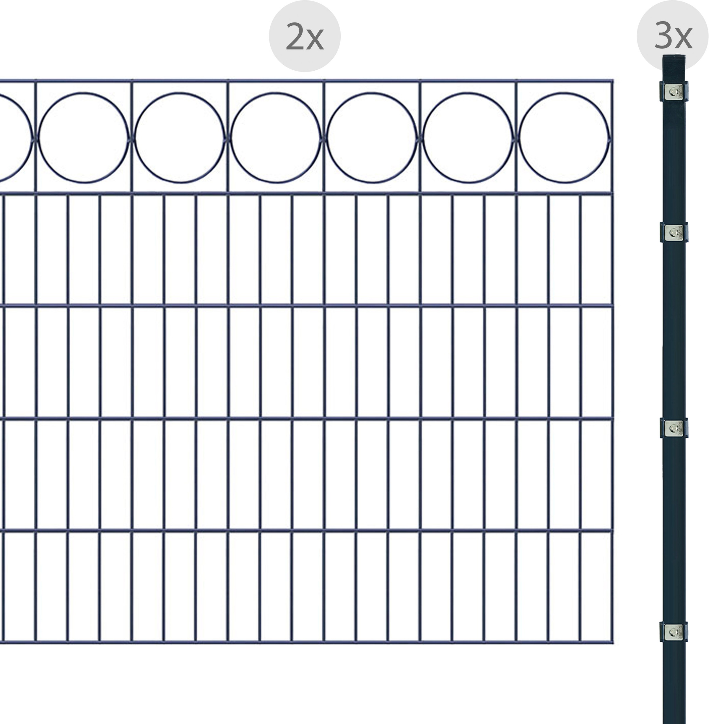 Arvotec Doppelstabmattenzaun "ESSENTIAL 100 zum Einbetonieren "Ring" mit Zi günstig online kaufen