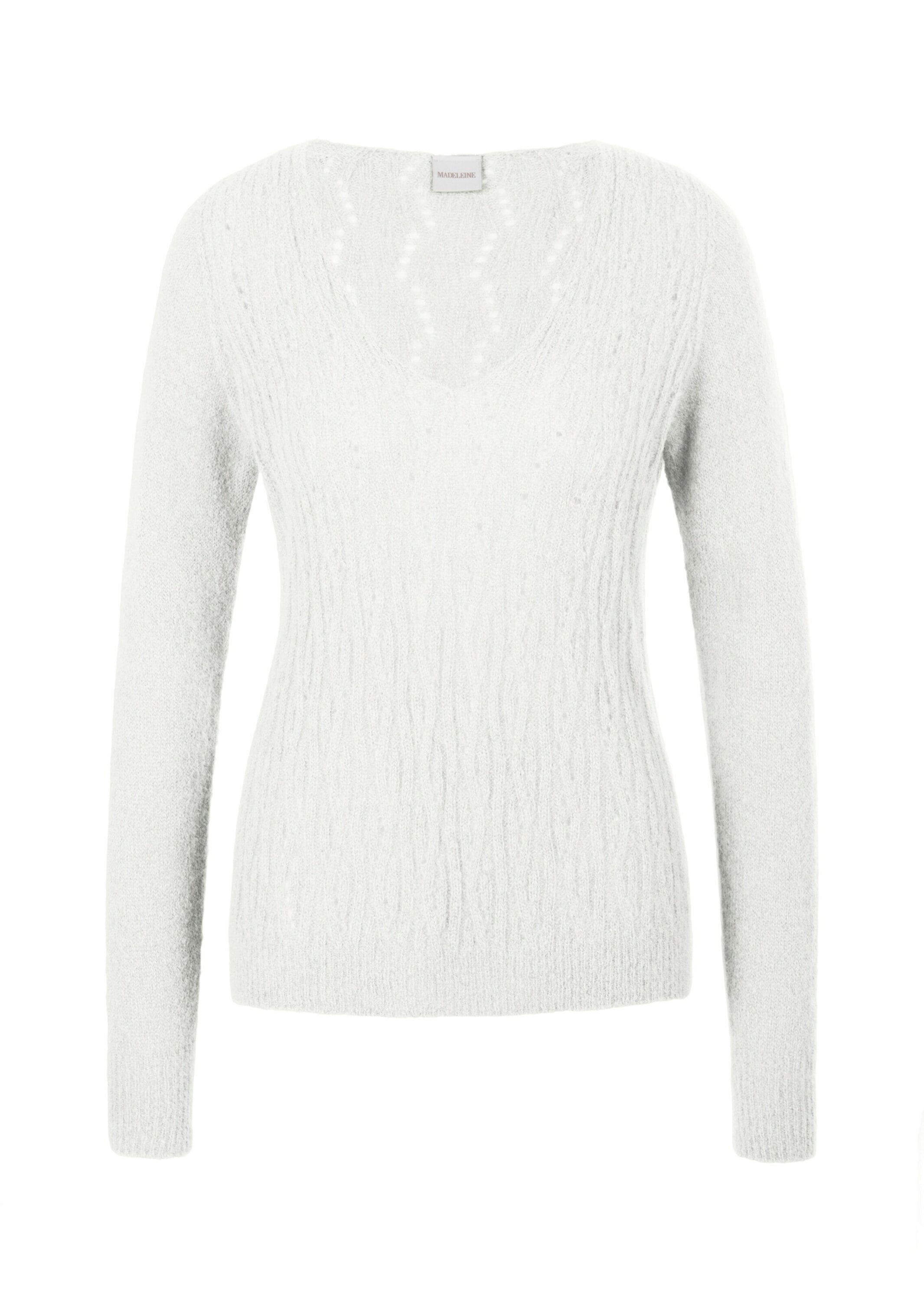 MADELEINE Longpullover "Pullover Ajour-Pullover aus Alpaka- Mischung" günstig online kaufen