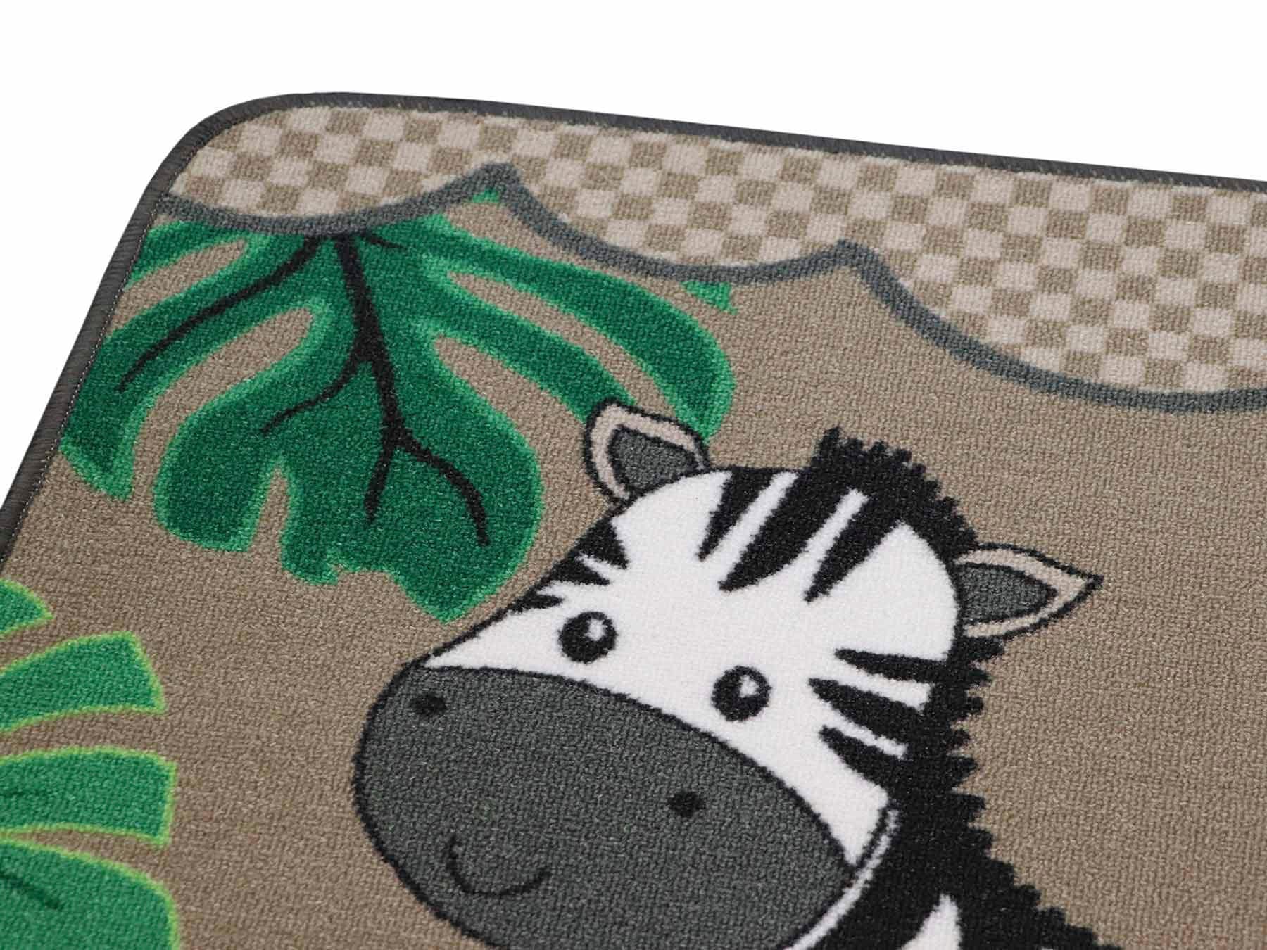 Primaflor-Ideen in Textil Kinderteppich »SAFARI«, rechteckig, 5 mm Höhe, Motiv Tiere der Savanne, Kinderzimmer