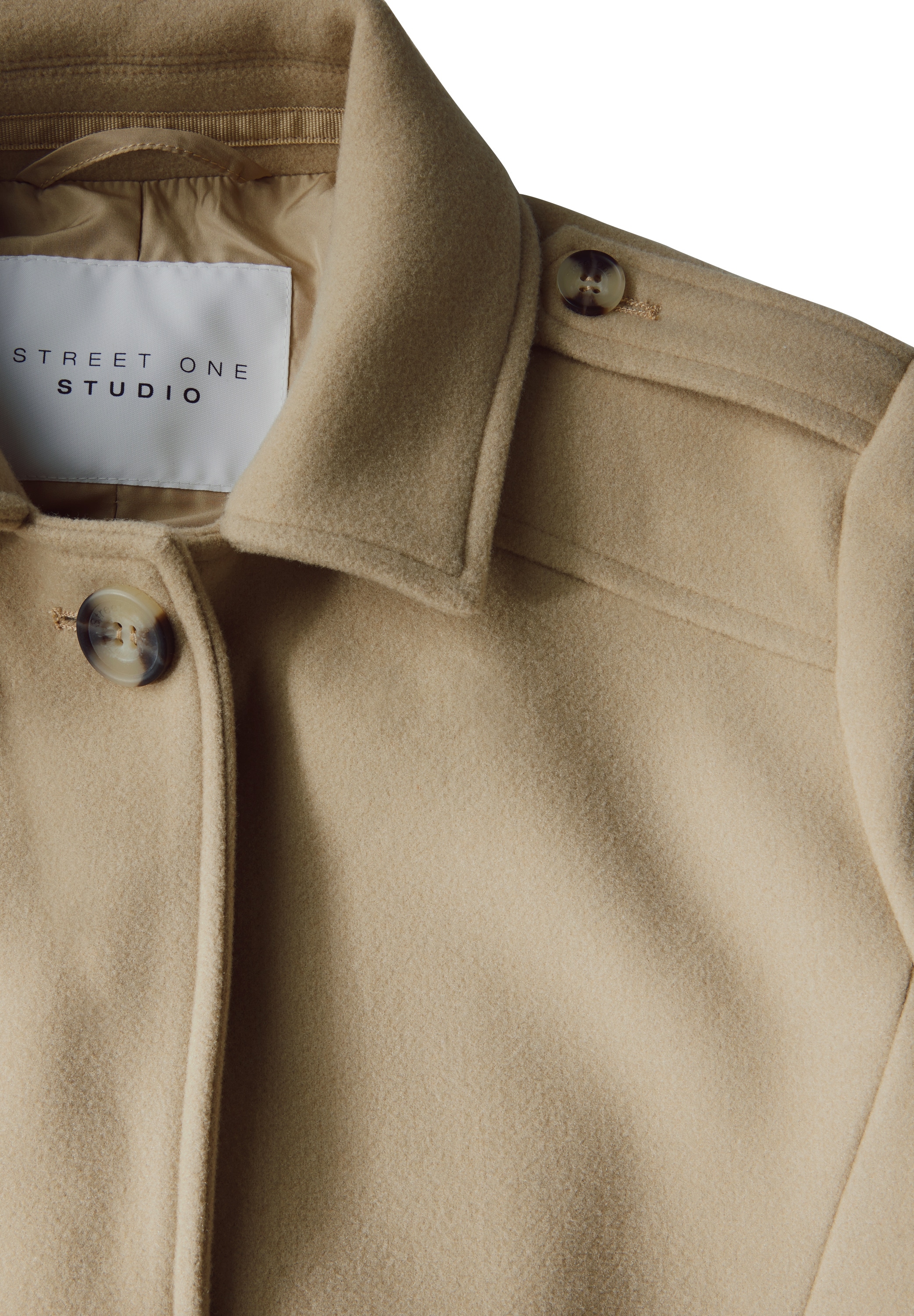STREET ONE STUDIO Kurzjacke, ohne Kapuze, mit Reverskragen