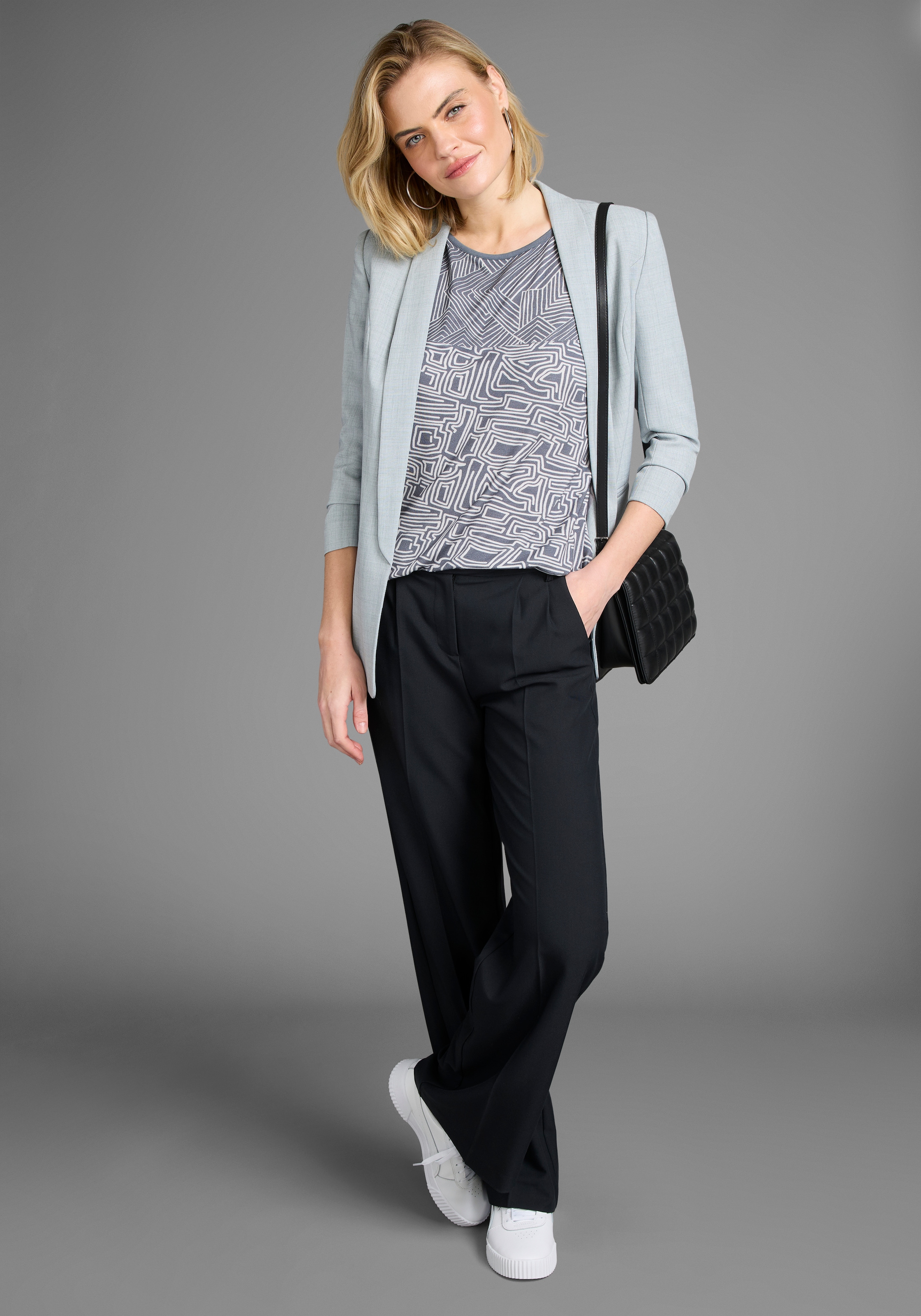 Laura Scott T-Shirt, mit stylischem Mustermix im Graphik-Design - NEUE KOLLEKTION