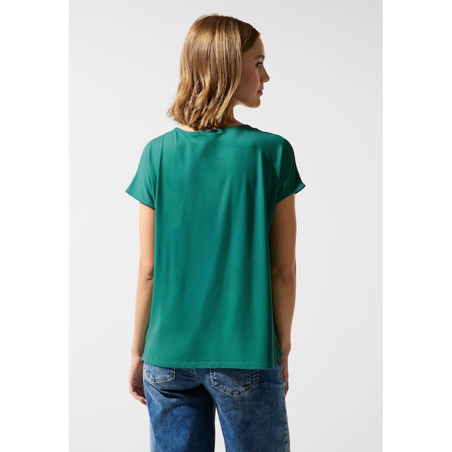 STREET ONE T-Shirt, in Unifarbe online kaufen | BAUR