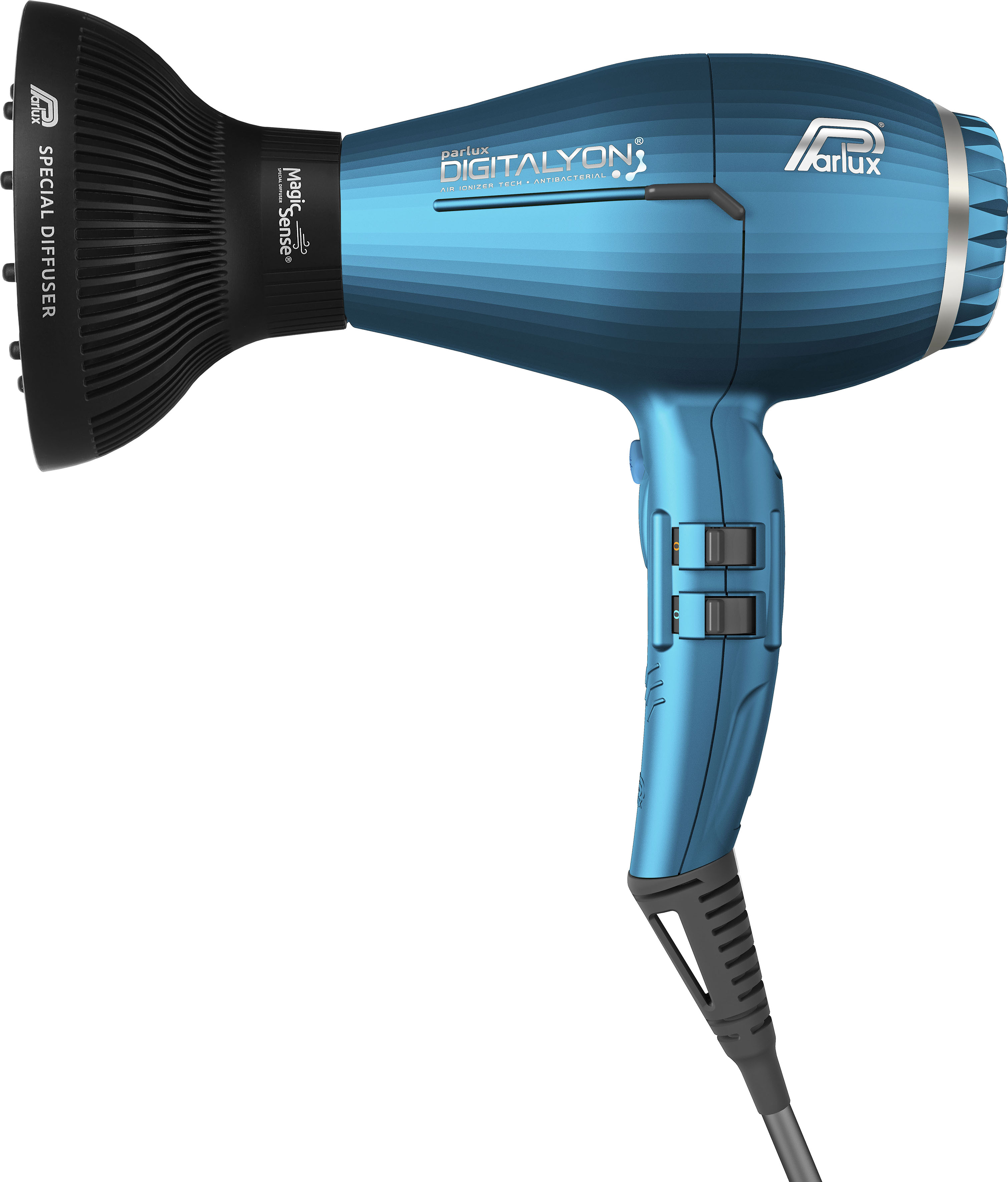 PARLUX Kinder Ionic-Haartrockner "Digitalyon Magic Sense", blau, Haartrockner, mit Volumendiffusor