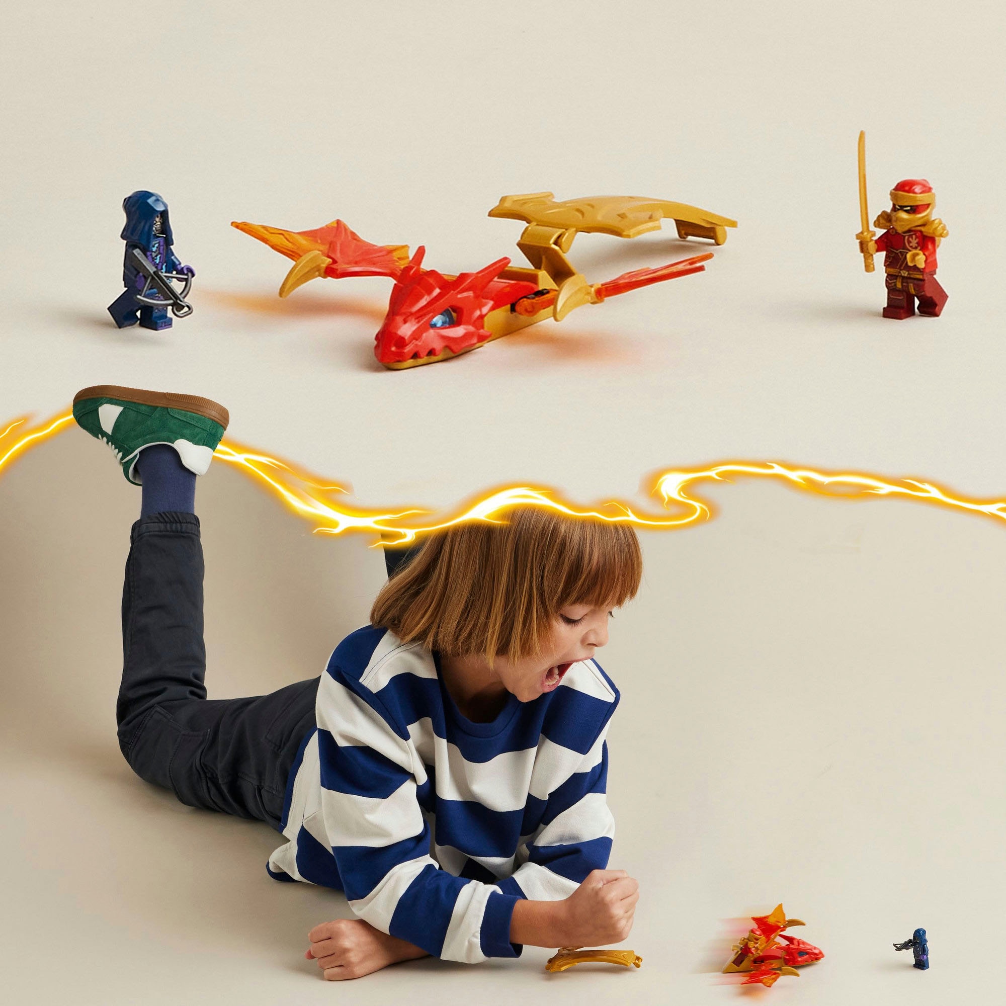 LEGO® Konstruktionsspielsteine »Kais Drachengleiter (71801), LEGO Ninjago«, (24 St.), Made in Europe