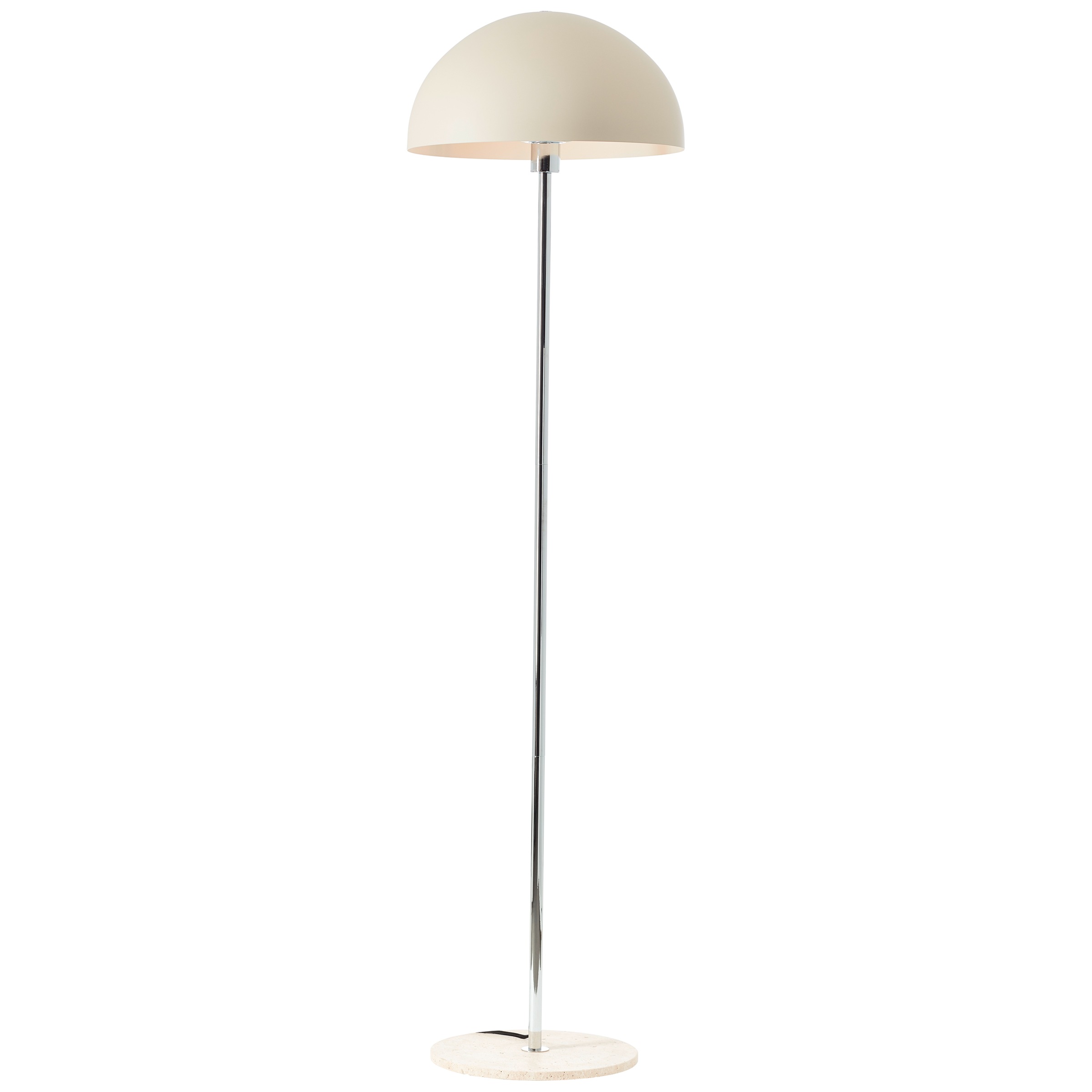 LeGer Home by Lena Gercke Stehlampe »Linnea Pilz Lampe - Travertin Steinfuß«, 1 flammig, Pilzleuchte, Höhe 150cm