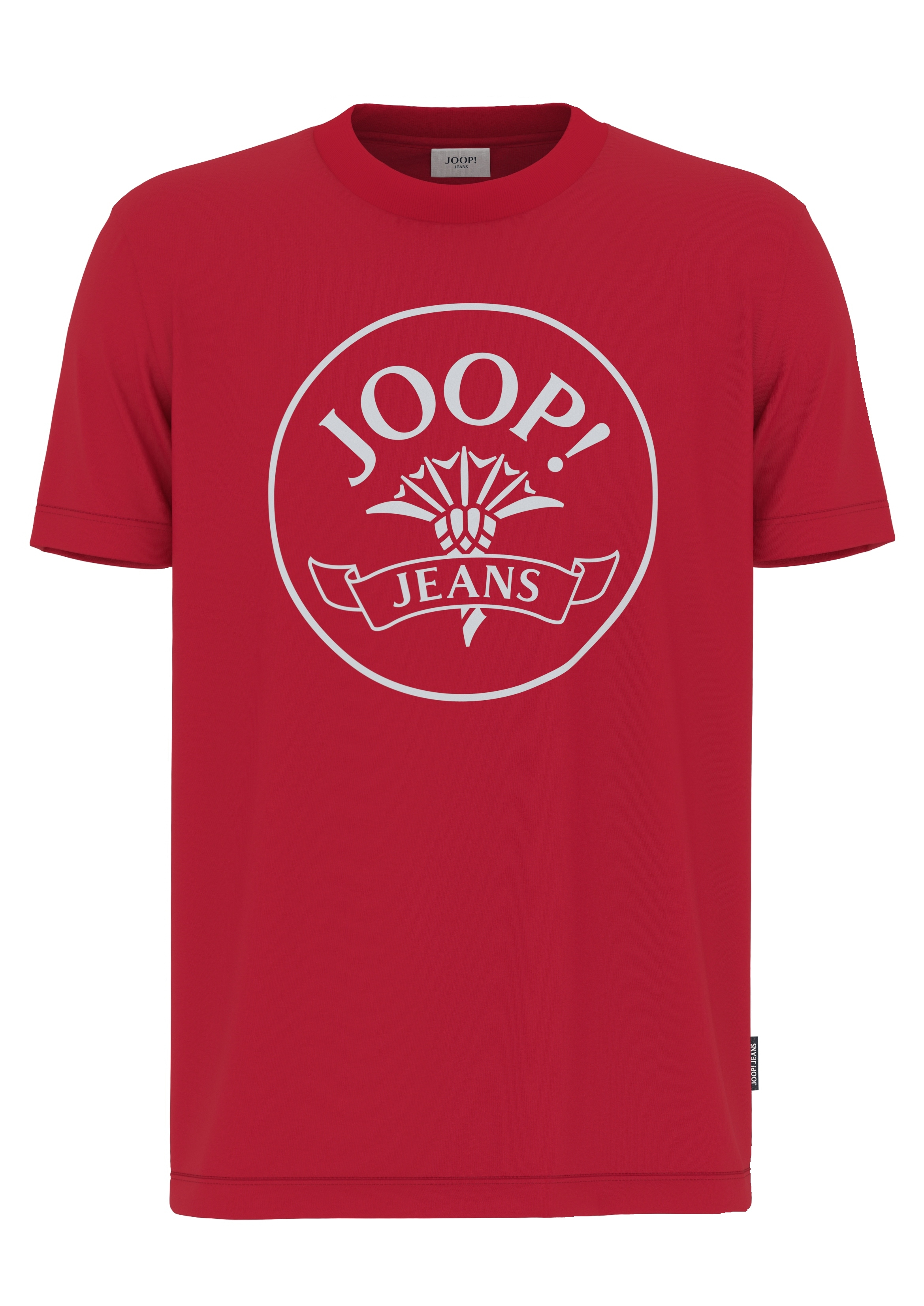 Joop Jeans Kurzarmshirt "Aleko" mit Logoprint in Kontrastfarbe günstig online kaufen