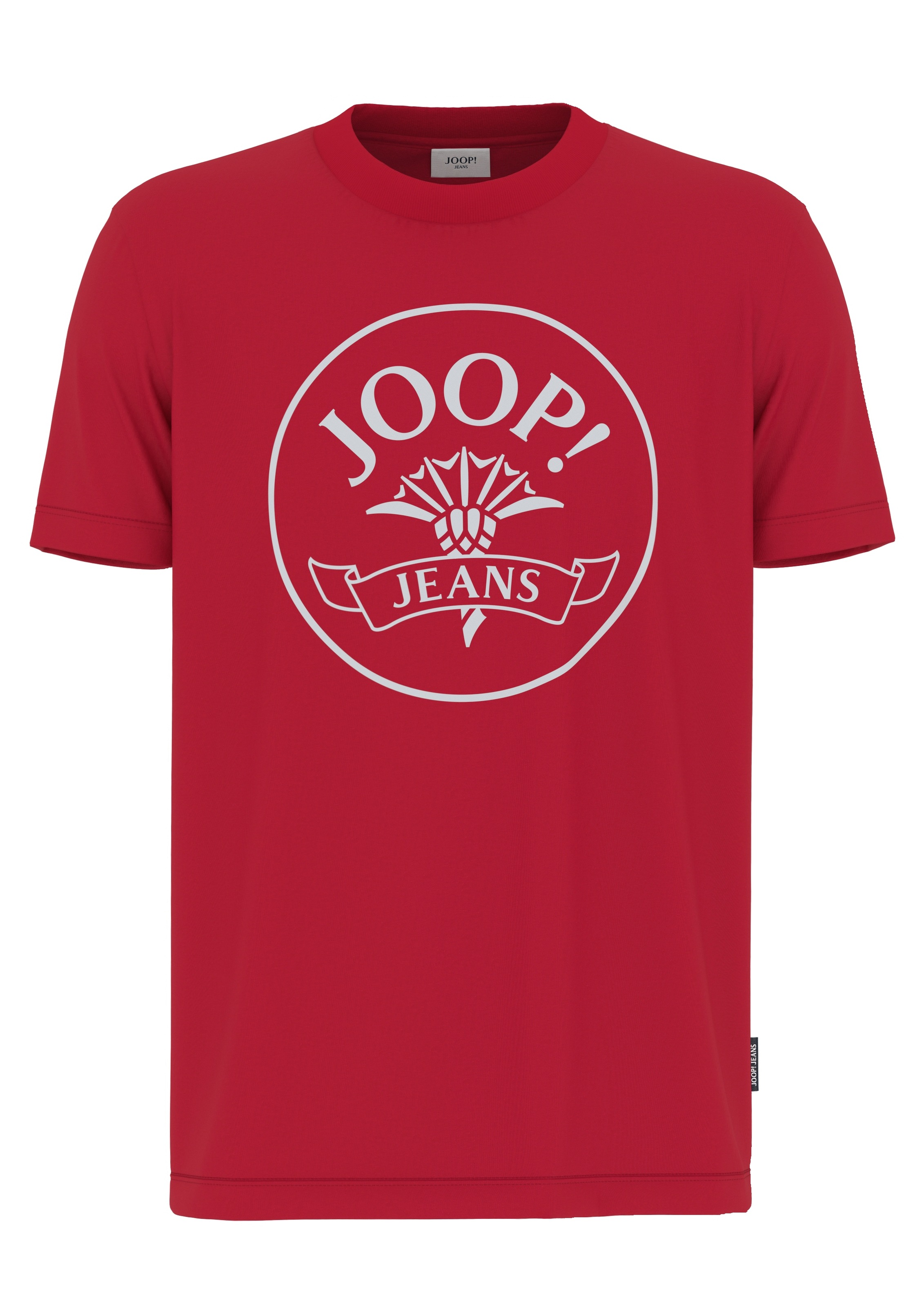 Joop Jeans Kurzarmshirt, Mit Logoprint in Kontrastfarbe günstig online kaufen