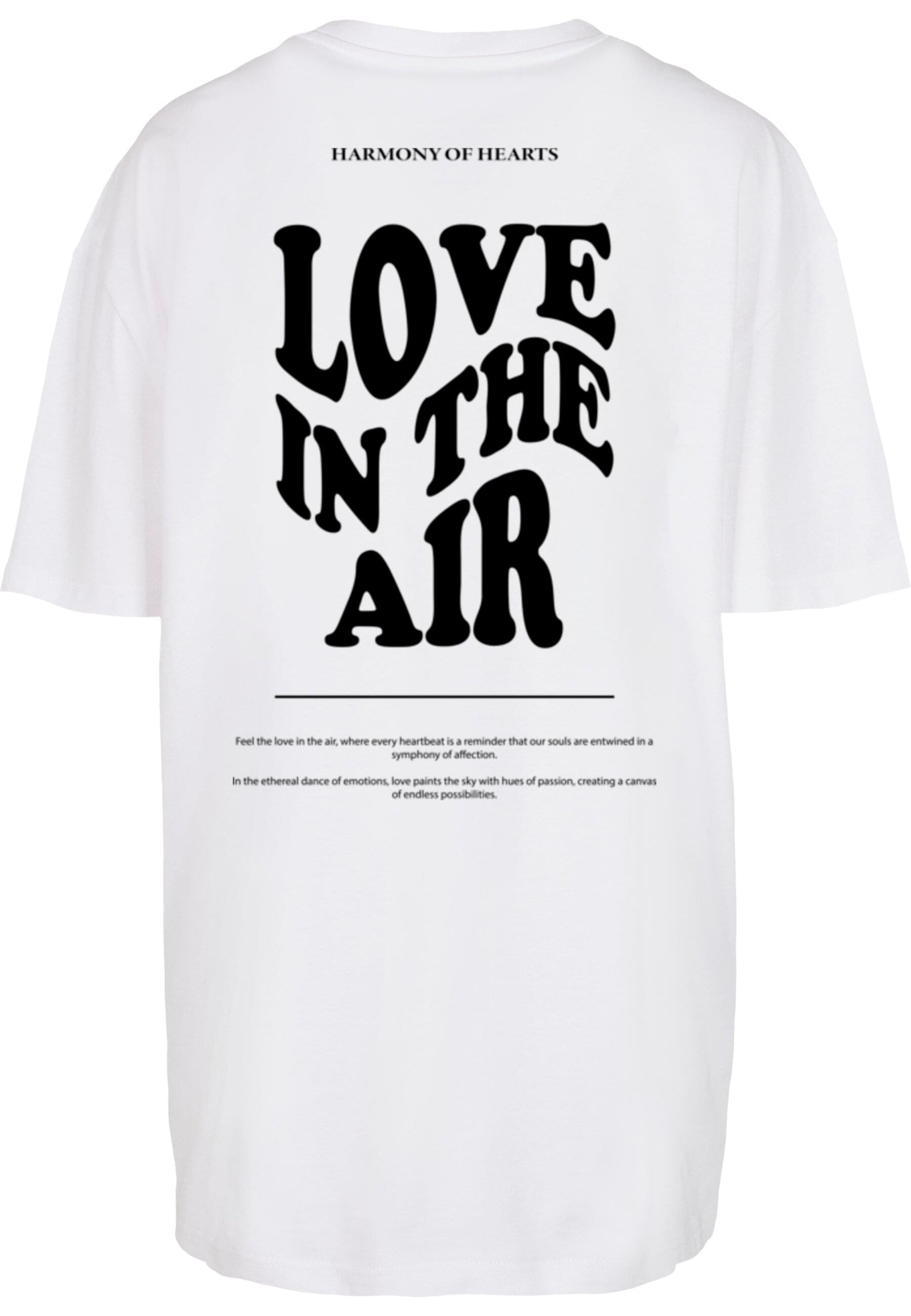 Merchcode T-Shirt »Merchcode Damen Ladies Love In The Air Oversized Boyfriend Tee«, (1 tlg.)
