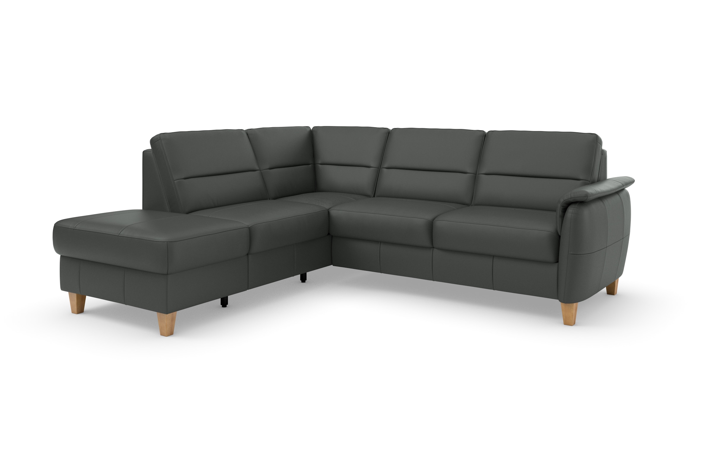 Home affaire Ecksofa »Palmera L-Form«, Federkern, wahlweise mit Bettfunktion und mit/ohne Stauraum