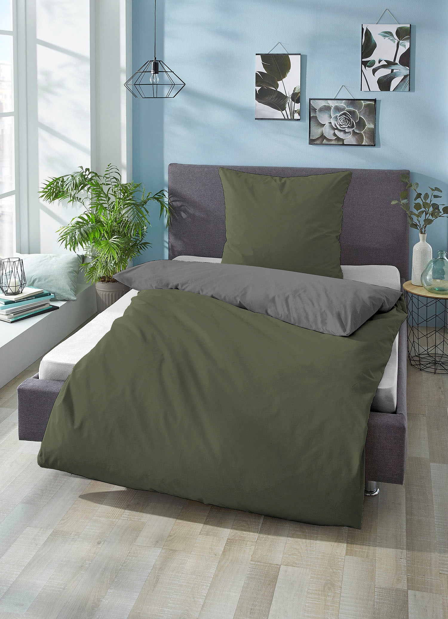 Biberna Wendebettwäsche "Alma in Gr. 135x200, 155x220 oder 200x200 cm" 2 St günstig online kaufen