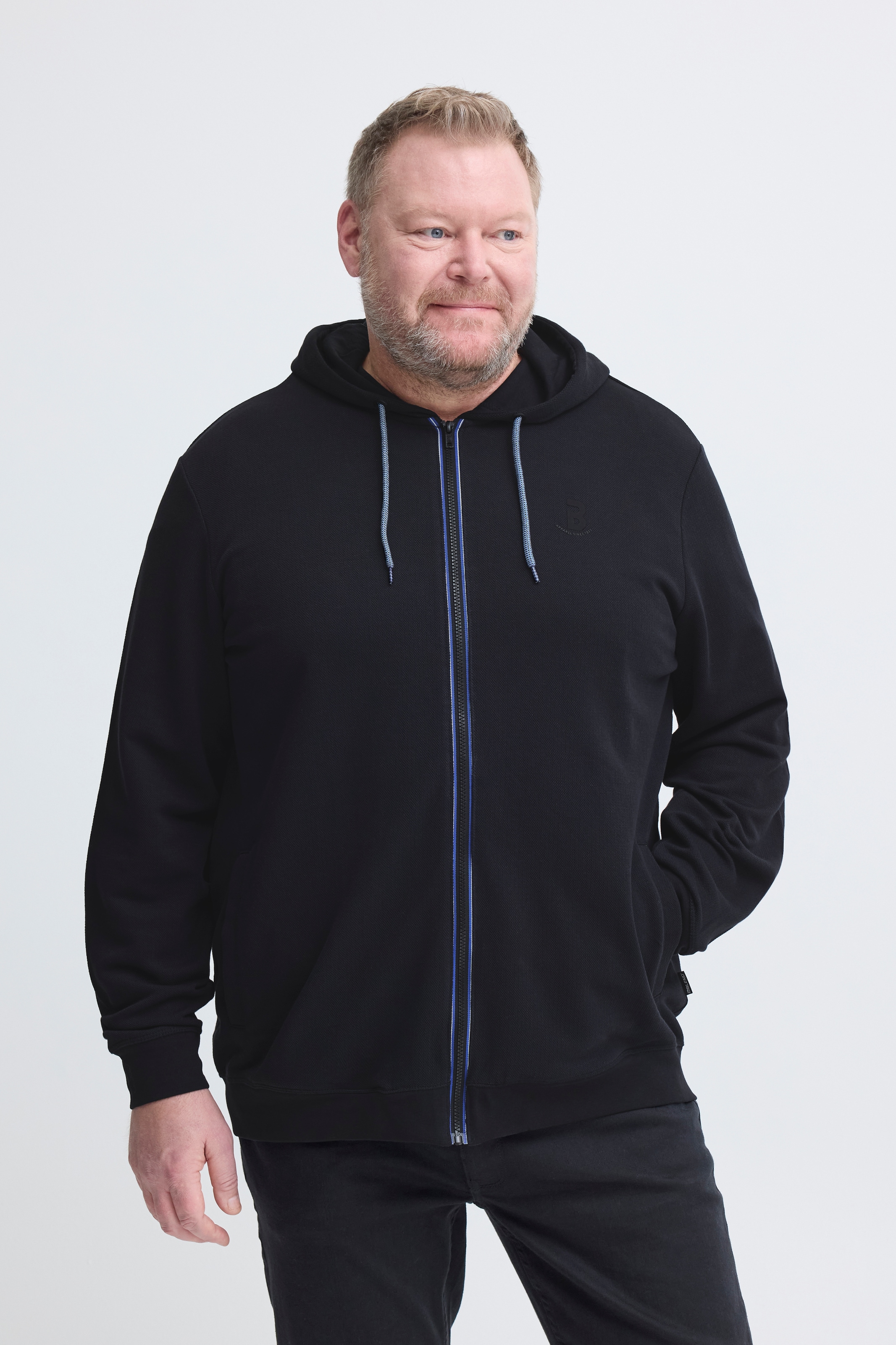 Blend Kapuzensweatshirt "BHJUMA BB PIQUE ZIPP SWEAT", in großen Größen günstig online kaufen
