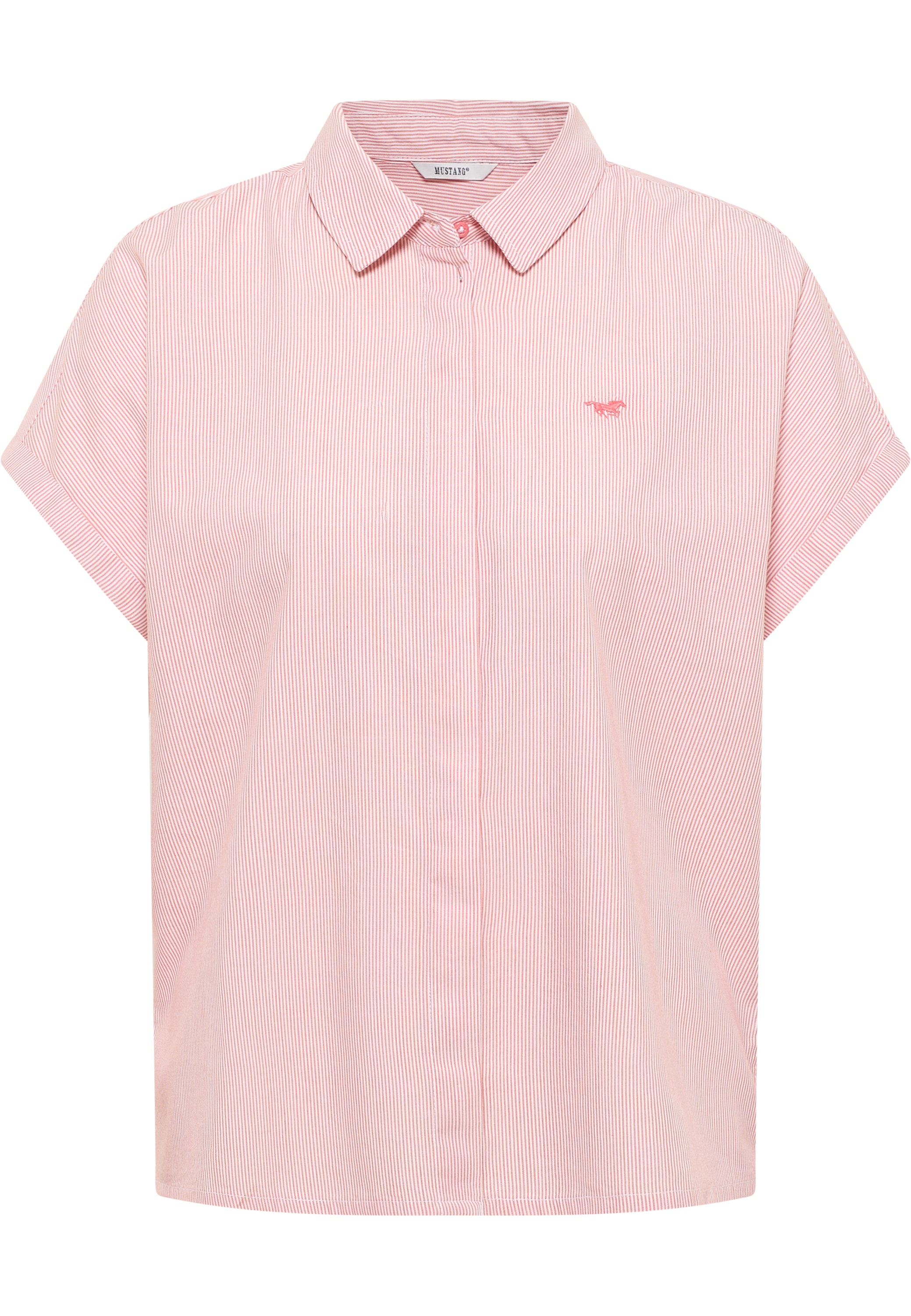 MUSTANG Kurzarmbluse »Damen Style Elsa Basic Blouse«