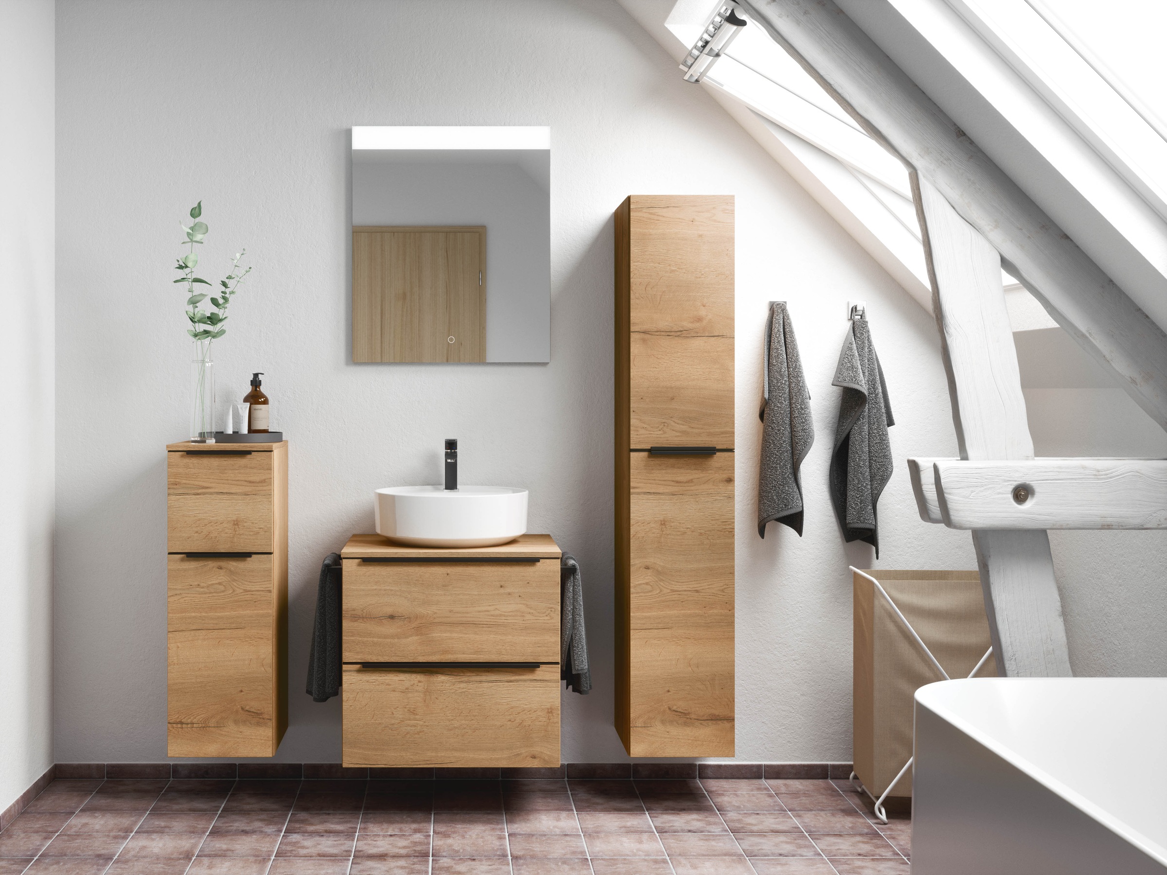 nobilia Badmöbel-Set "Alvene" vormontiert, mit Soft-Close, 2 Stk. tlg. günstig online kaufen