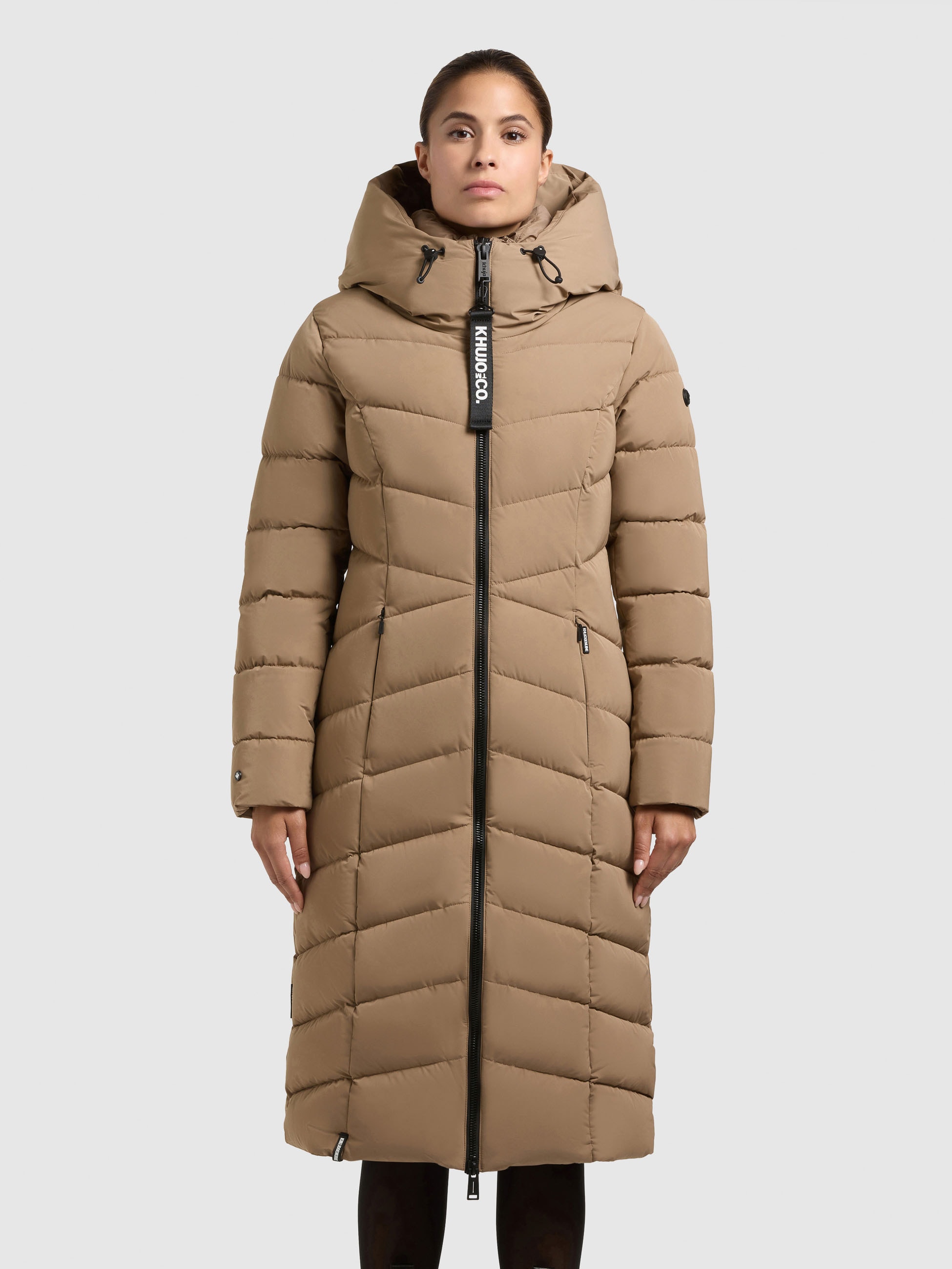 khujo Steppmantel "FISKA" Kapuze mit elastischem Kordelzug günstig online kaufen