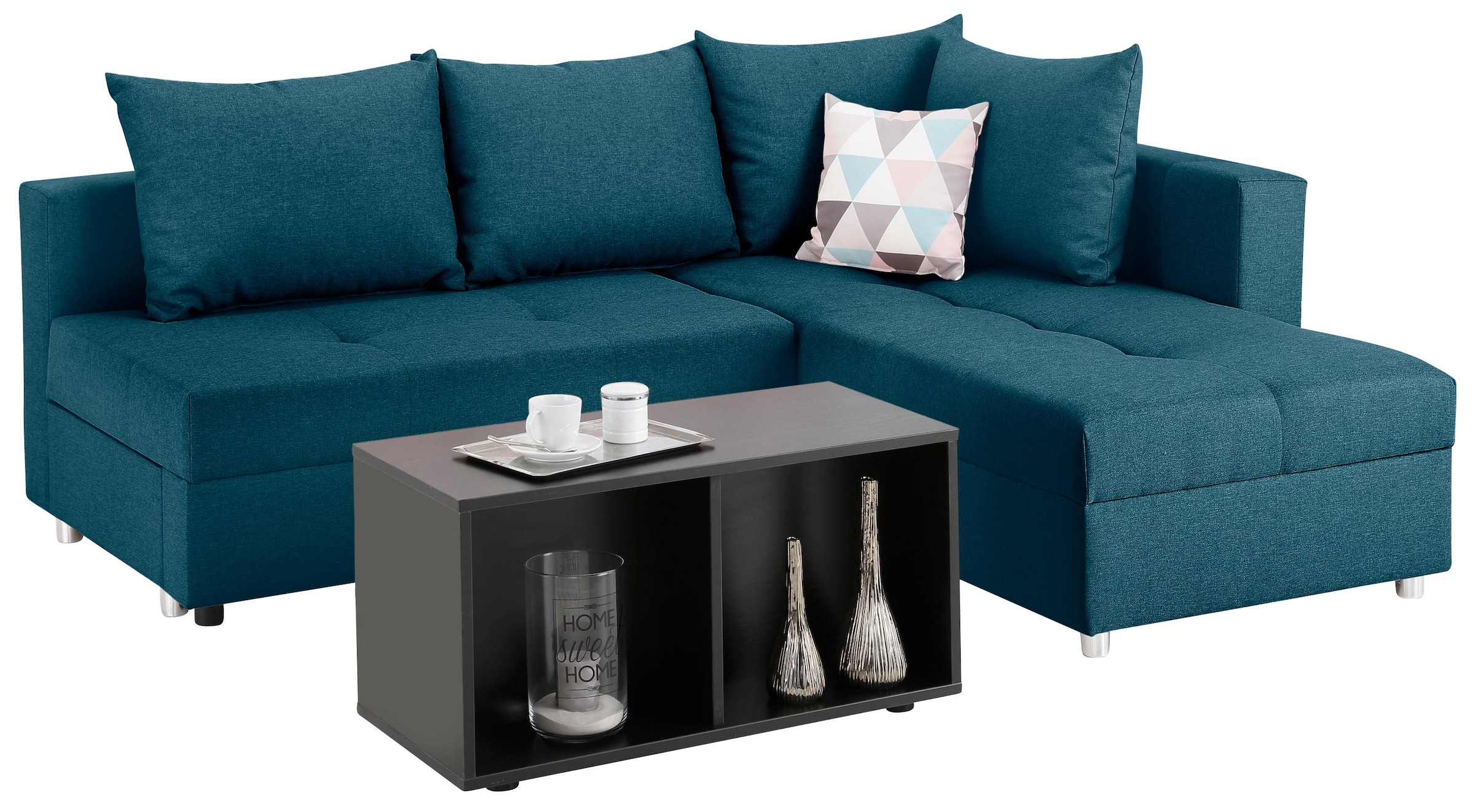 Home affaire Ecksofa Italia, mit Bettfunktion und Bettkasten