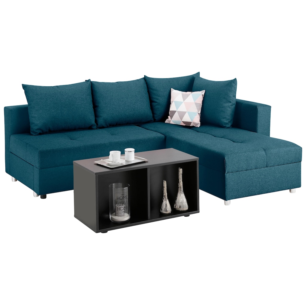 Home affaire Ecksofa Italia, mit Bettfunktion und Bettkasten