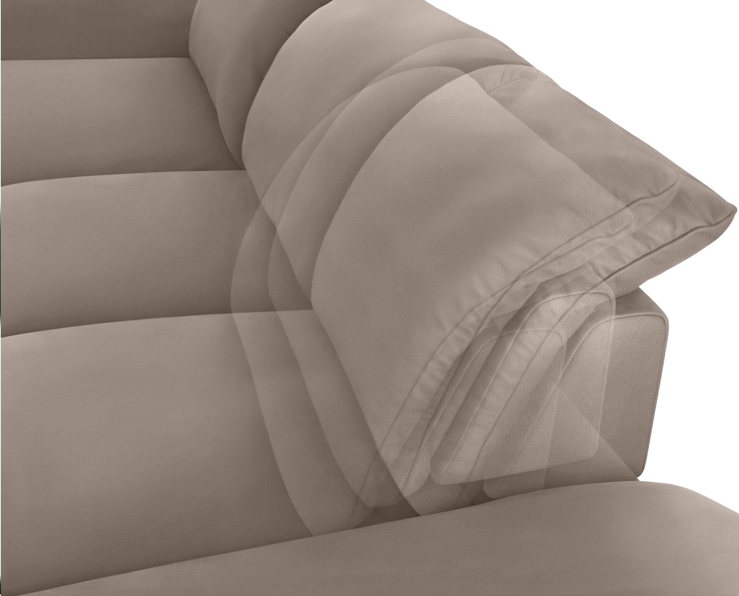 W.SCHILLIG Ecksofa »enjoy&MORE, Designsofa, bequem, elegant und zeitlos, L-Form«, Sitztiefenverstellung, Füße bronze pulverbeschichtet, Breite 340 cm