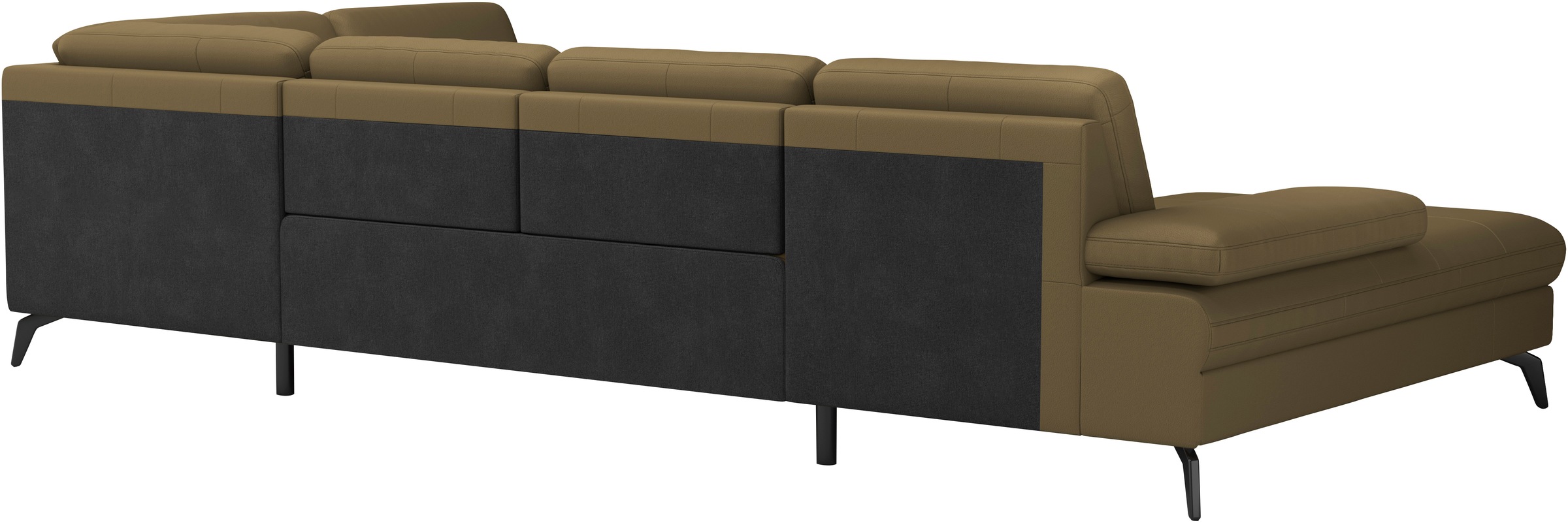 sit&more Wohnlandschaft »Morris U-Form, inkl. Sitztiefenverstellung«, wahlweise mit Armteilverstellung, Bettfunktion & Bettkasten