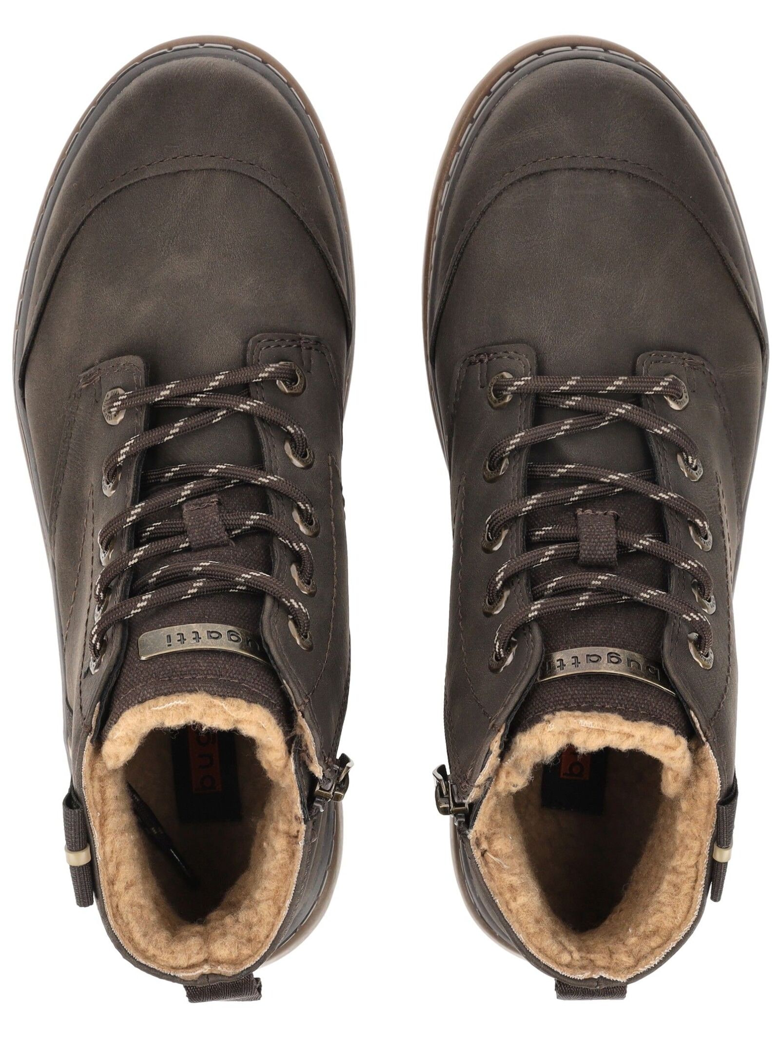 bugatti Schnürstiefelette »bugatti Stiefelette Lederimitat«