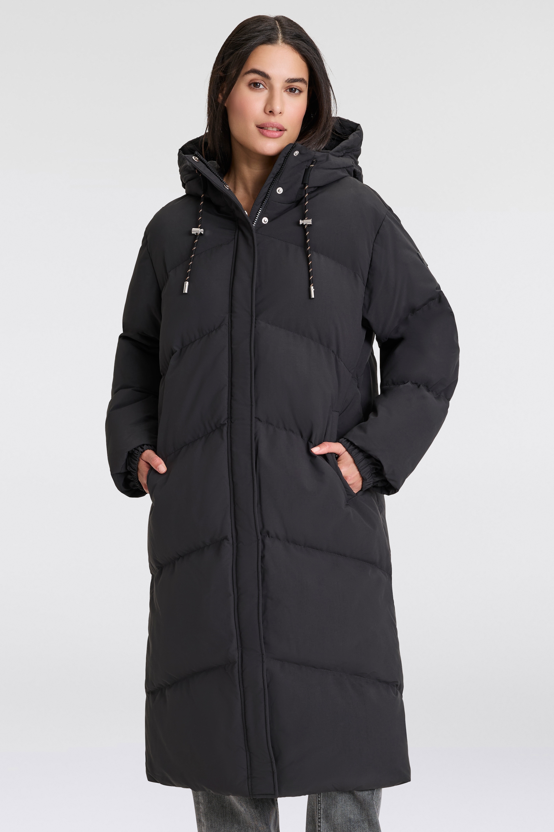 BOSS ORANGE Steppjacke "Paretto Premium Damenmode" mit Kapuze mit Kordel günstig online kaufen