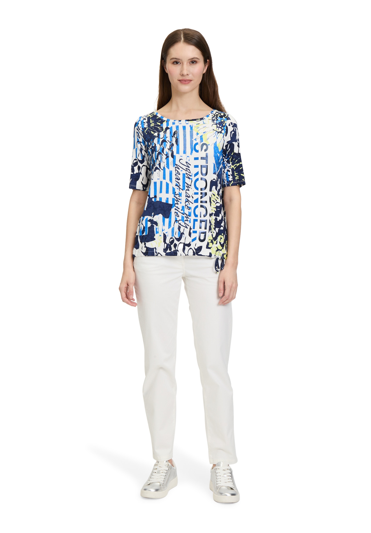 Betty Barclay Kurzarmshirt »Betty Barclay Casual-Shirt mit Tunnelzug«, (1 tlg.), Druck