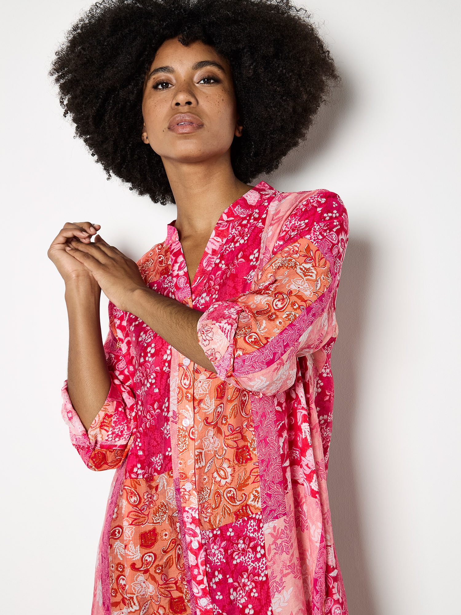 Apricot Hemdbluse »Hemdbluse« im Patchwork-Design