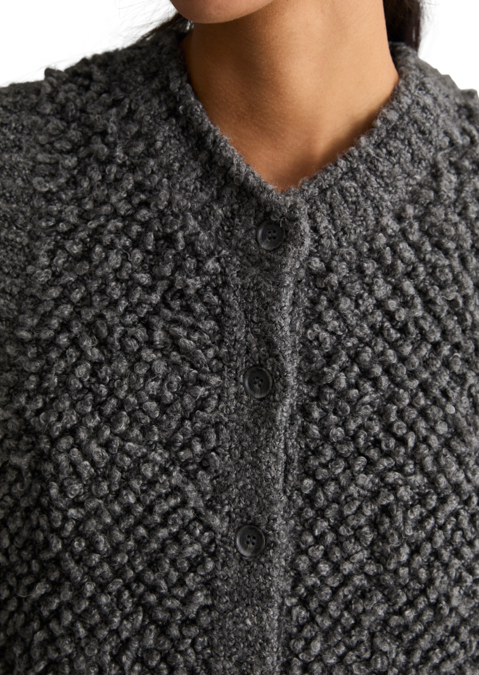 Marc O'Polo DENIM Strickweste »aus Baumwolle-Schurwolle-Viskose-Mix«