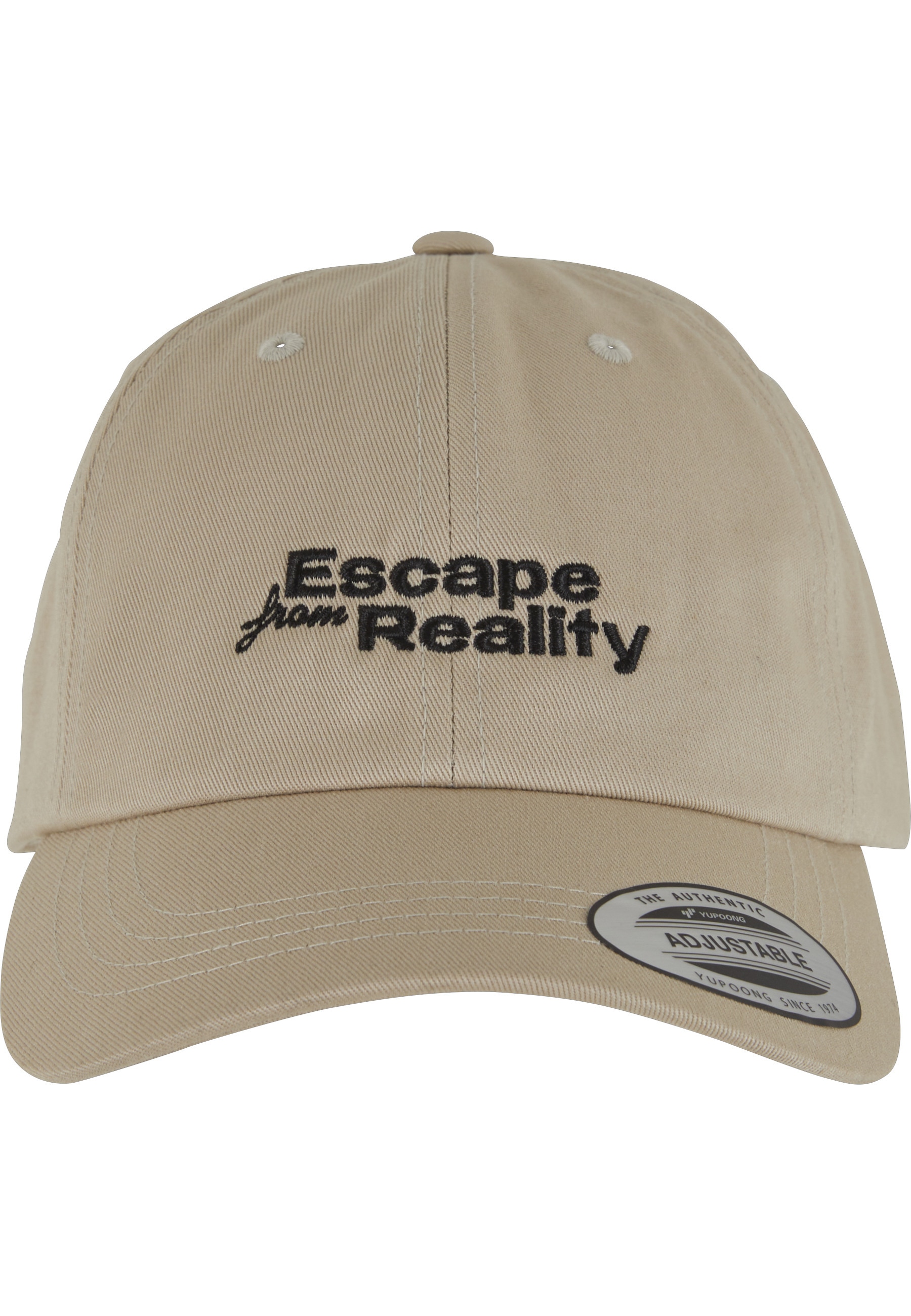 MISTERTEE Snapback Cap "MisterTee Escape From Reality Low Profile Cotton Twill"stone, bedruckt, 100% Baumwolle, Caps