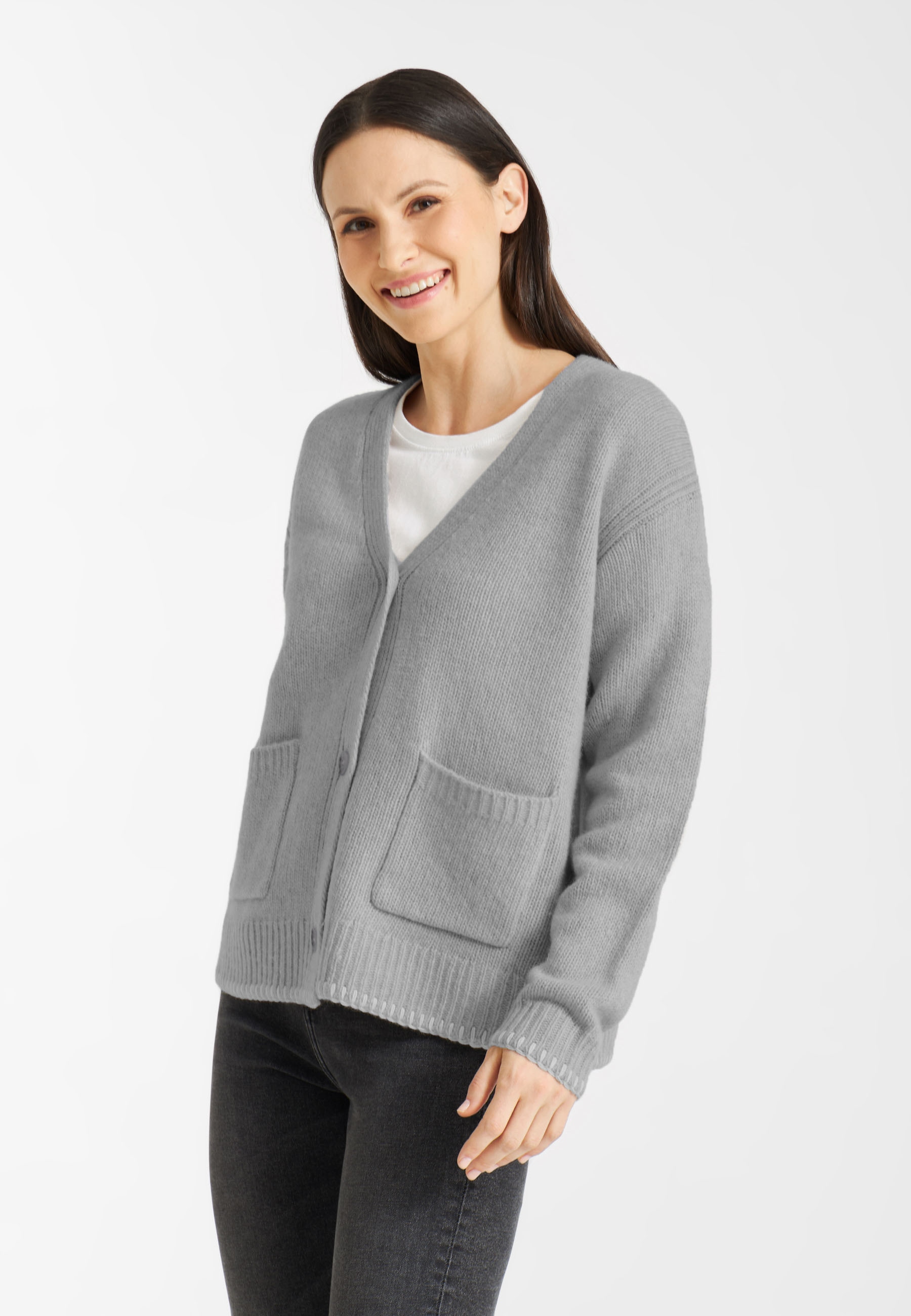 Frieda & Freddies Strickfleecejacke "Cardigan" günstig online kaufen