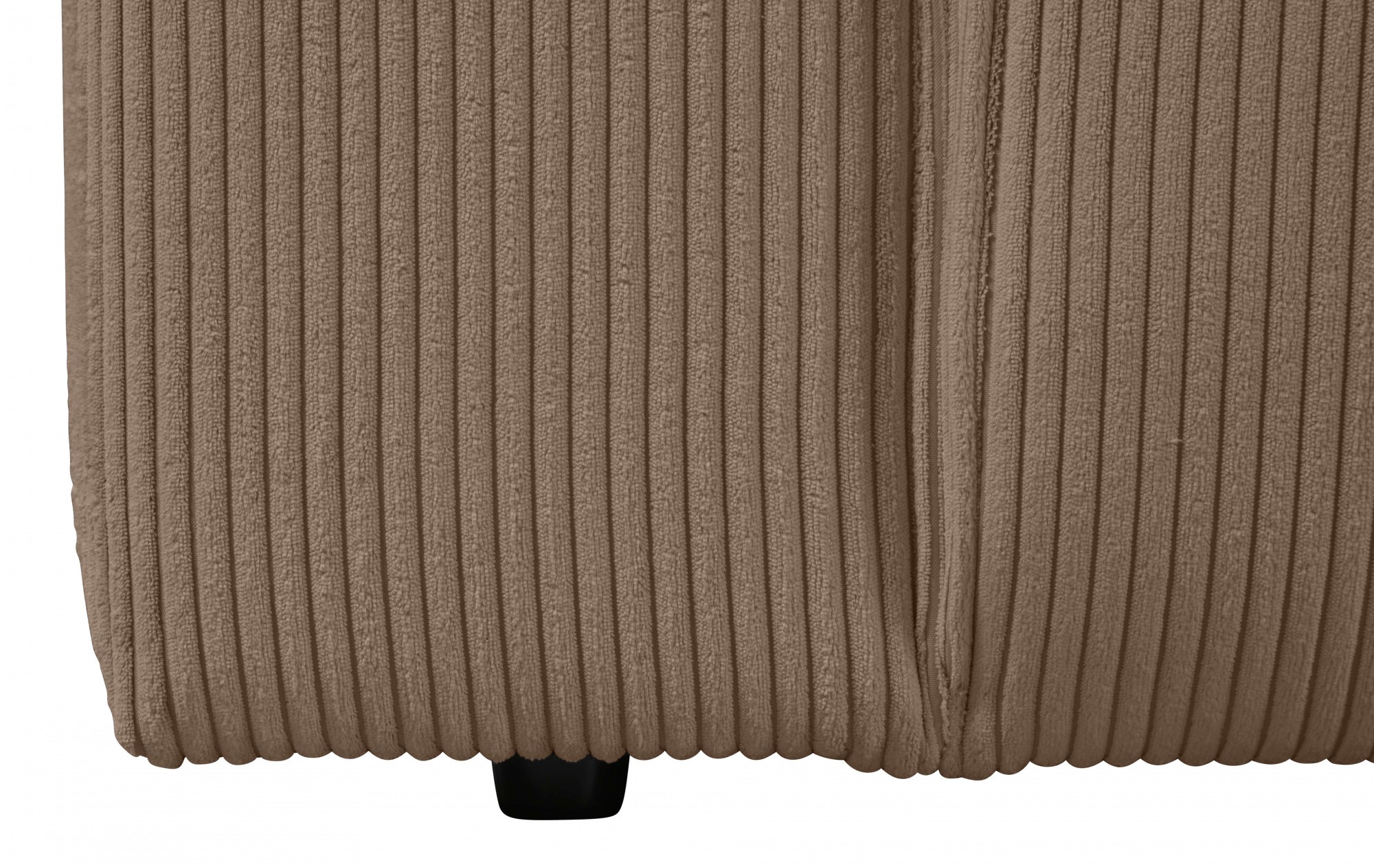 andas Ecksofa »Noord«, mit Kedernaht, Breite 234 cm, Cord, Struktur, Webstoff