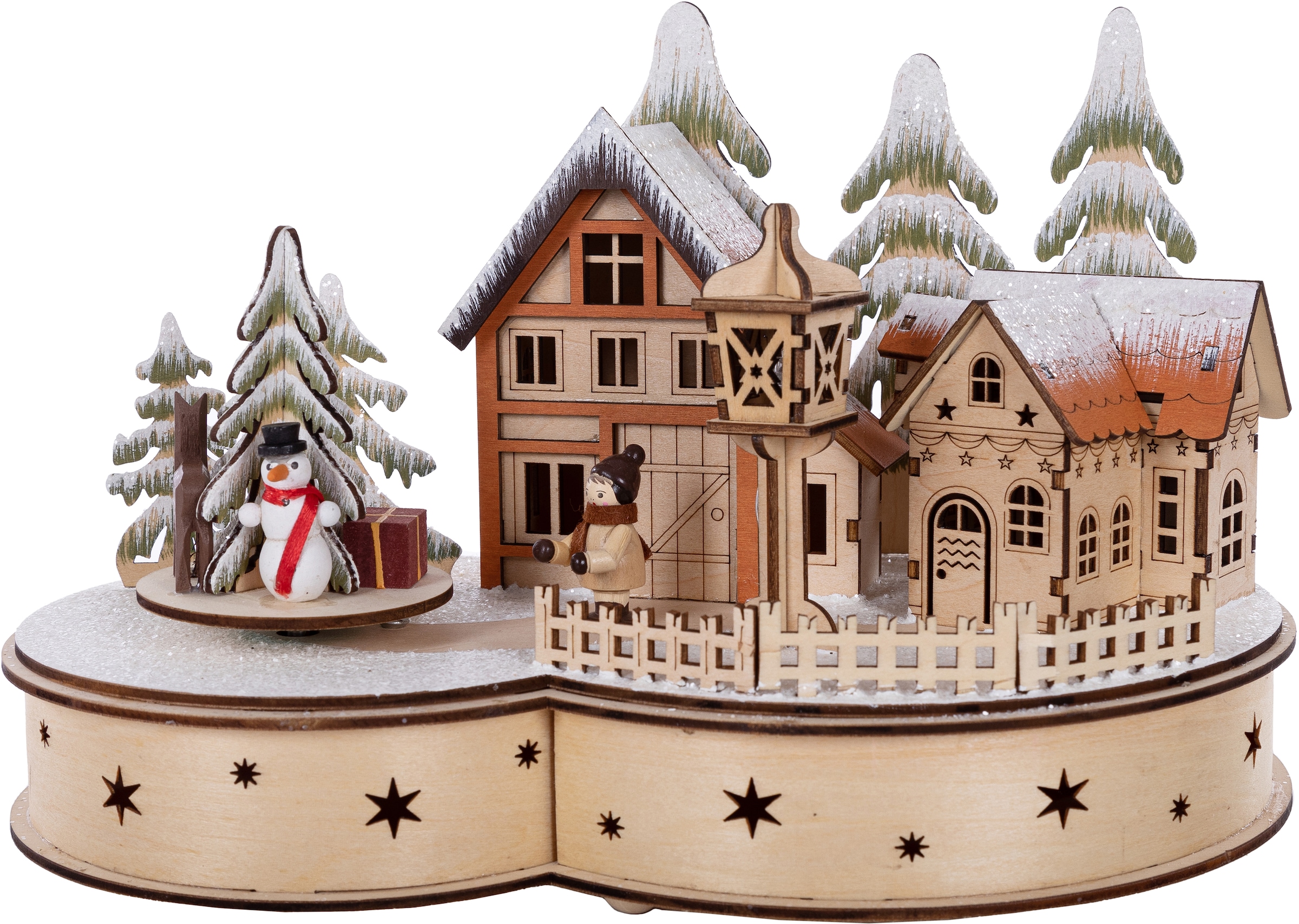 BAUR Myflair | ca. Weihnachtsdeko«, Weihnachtsdorf Möbel cm 19 Holz, Höhe aus Accessoires & »Winterlandschaft,