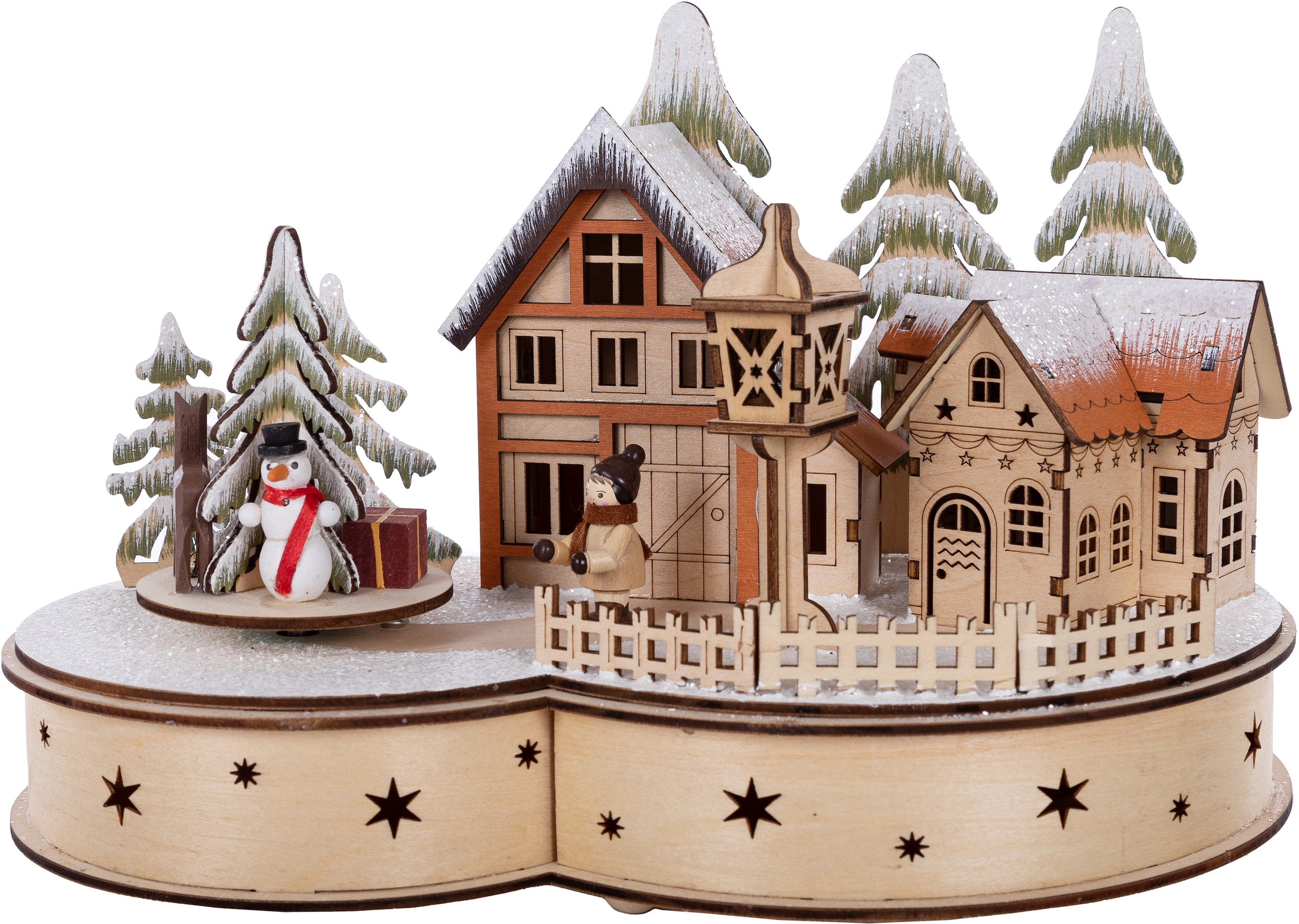 Myflair aus Möbel BAUR 19 cm Weihnachtsdeko«, Accessoires ca. Weihnachtsdorf »Winterlandschaft, Höhe & Holz, |