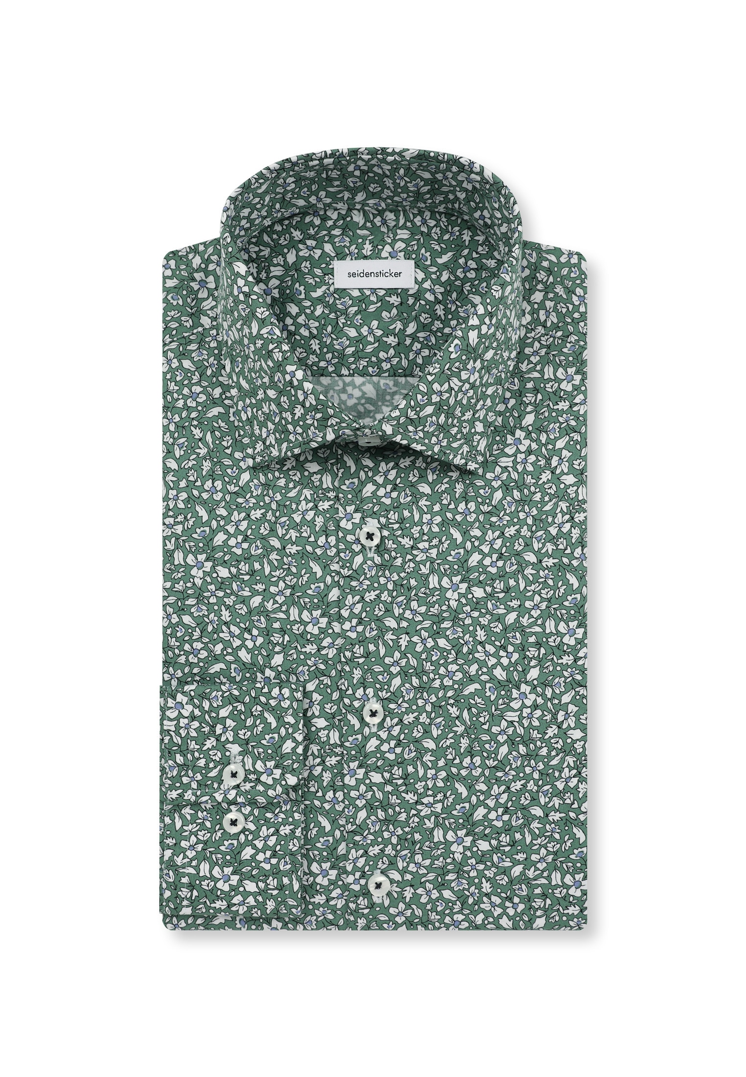seidensticker Businesshemd »Slim« Slim 1/1 Kentkragen Floral