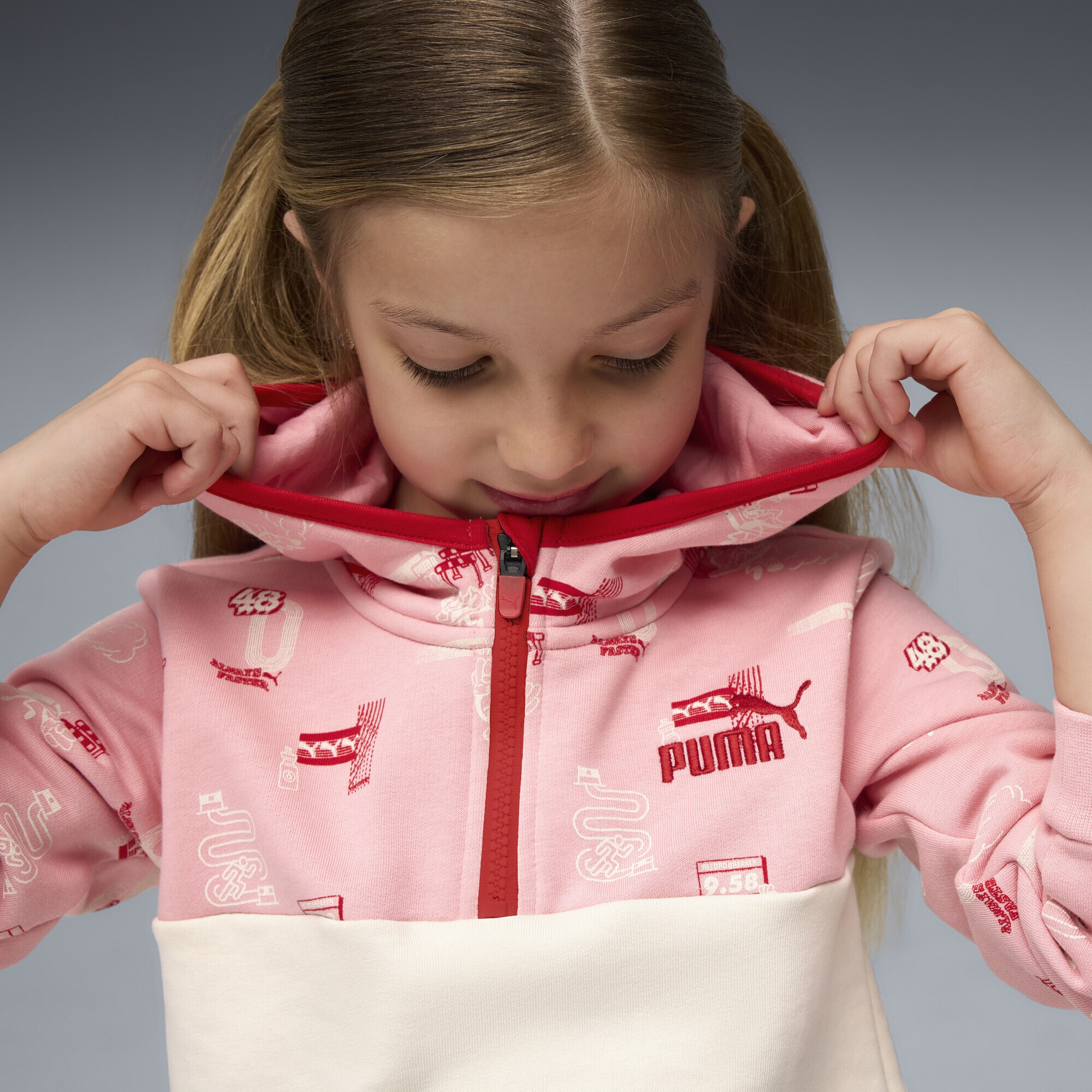 PUMA Sweatshirt »Little Runners Hoodie mit Reißverschluss bis zum Hals Kinder«