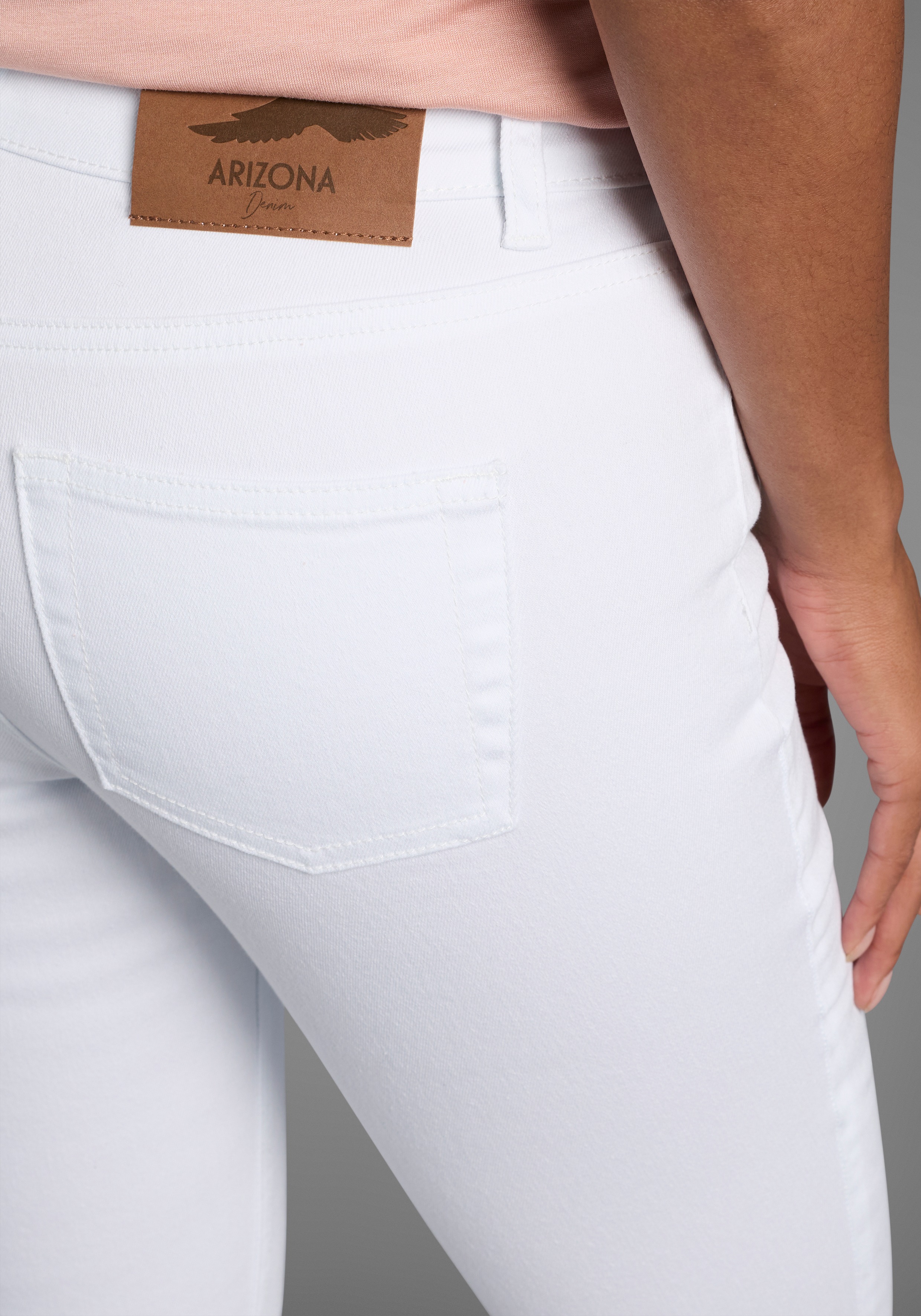 Thumbnail - Arizona 7/8-Jeans "Shaping" eng anliegend, Röhrenjeans, Used-Waschung, High-Waist, 7/8-Länge