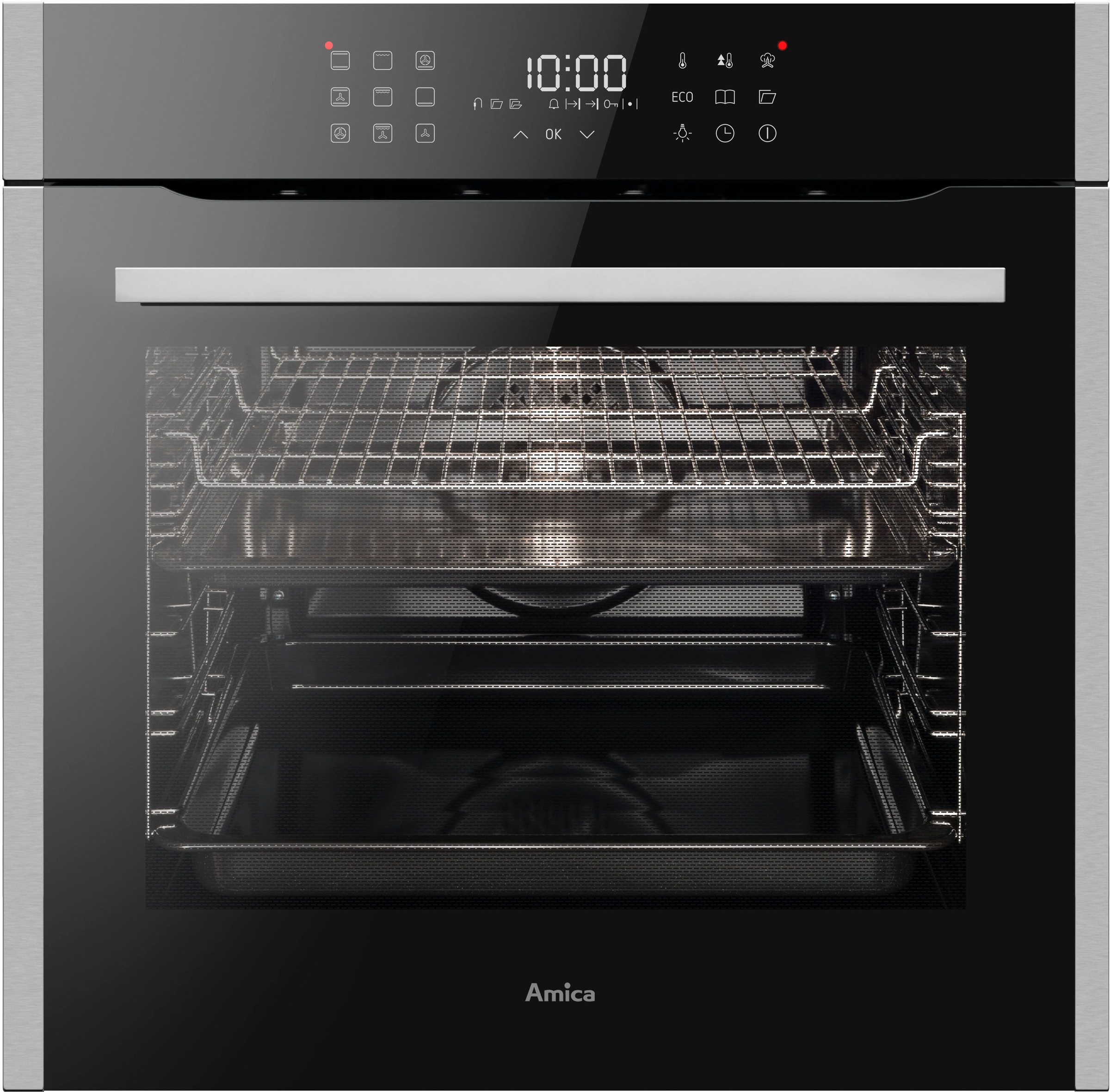 Amica Einbaubackofen  »EBX 944 700 E«, mit 2-fach-Teleskopauszug, Steam Clean